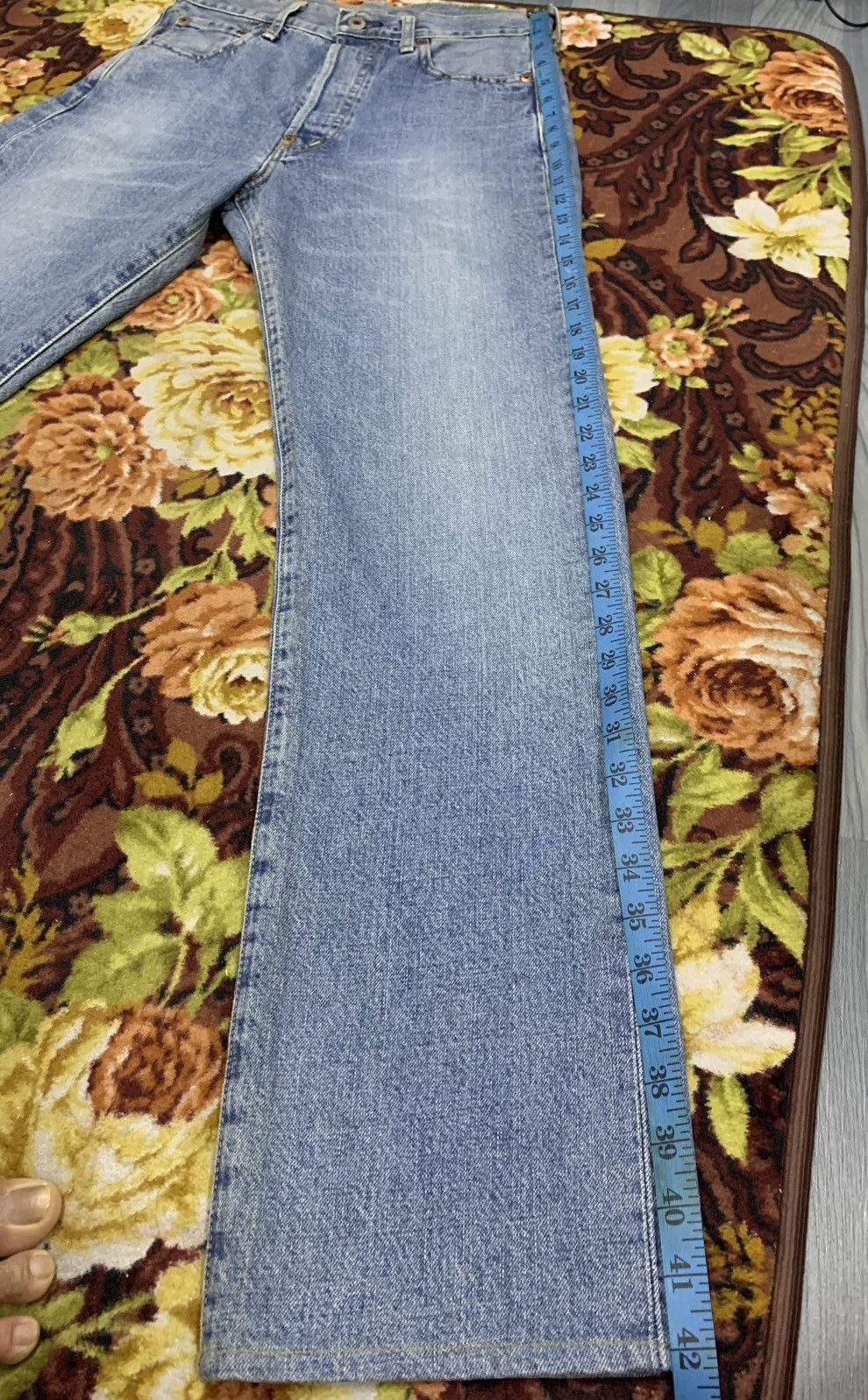 Levi's LEVIS Big E 702-XX Buckle Button Fly Selvedge Denim Jeans Size US 28 / EU 44 - 9 Thumbnail