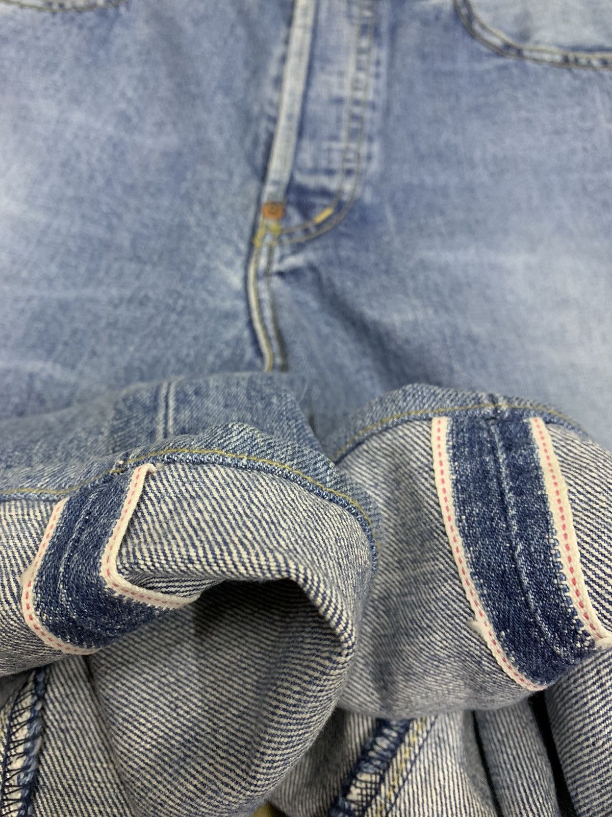 Levi's LEVIS Big E 702-XX Buckle Button Fly Selvedge Denim Jeans Size US 28 / EU 44 - 3 Thumbnail