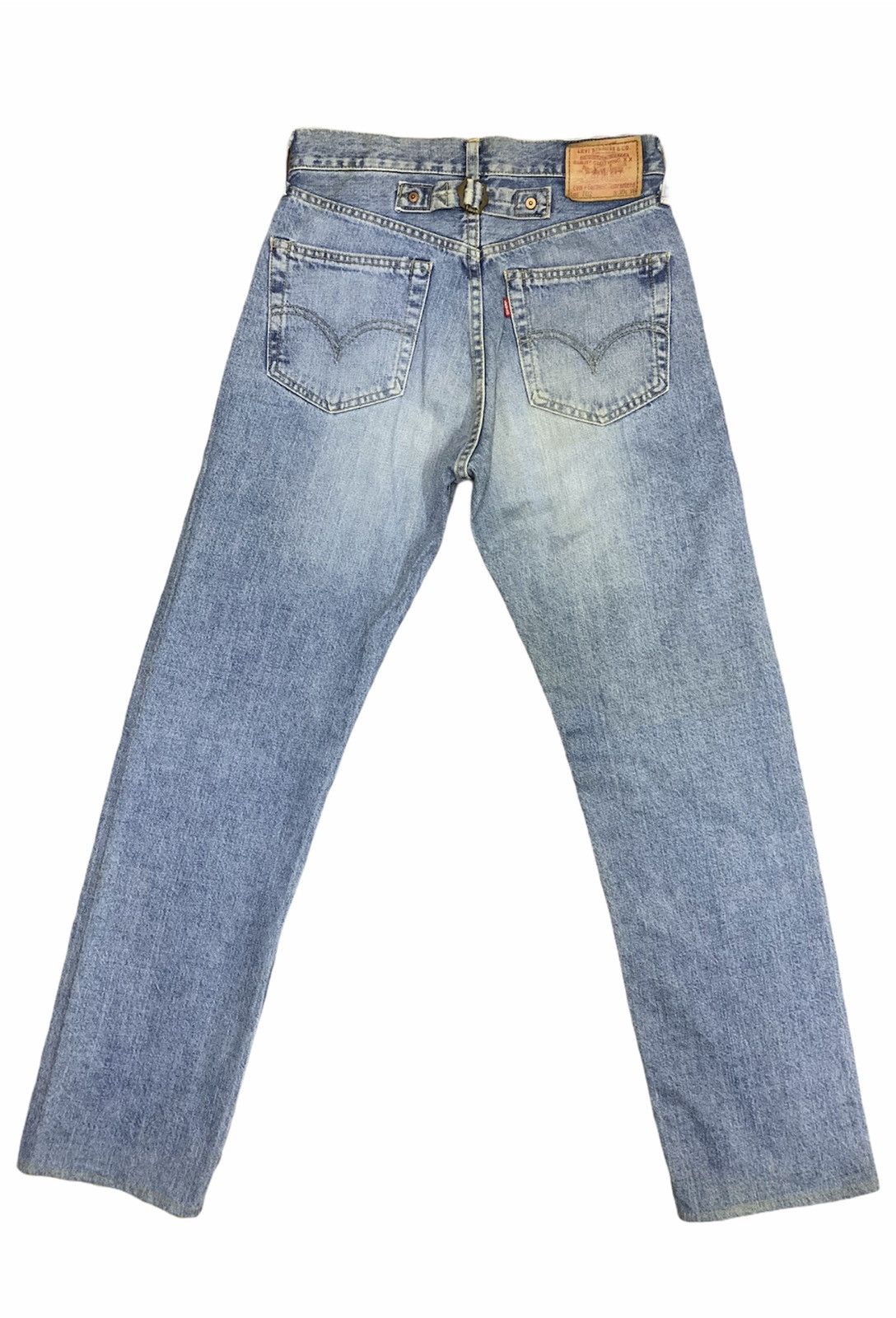 Levi's LEVIS Big E 702-XX Buckle Button Fly Selvedge Denim Jeans Size US 28 / EU 44 - 2 Thumbnail