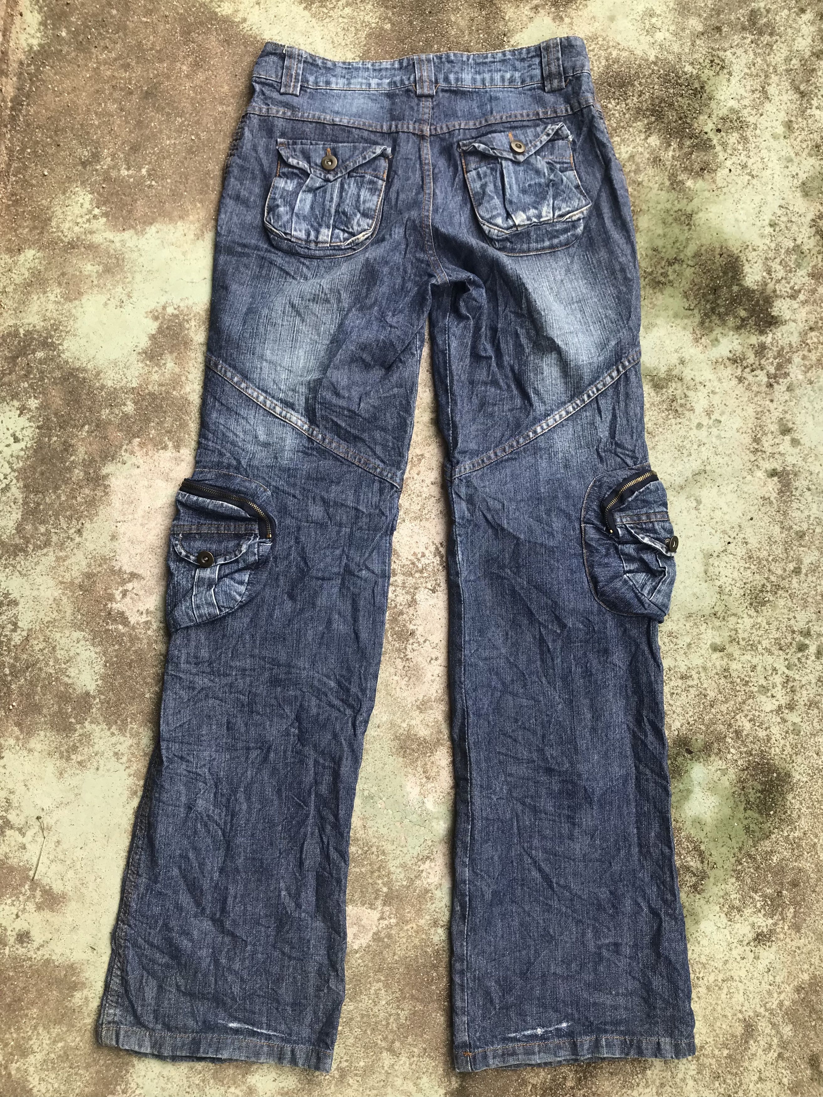 Hysteric Glamour × Japanese Brand Unbrand Low Rise Multipocket Bondage Denim Flare Size US 29 - 2 Thumbnail
