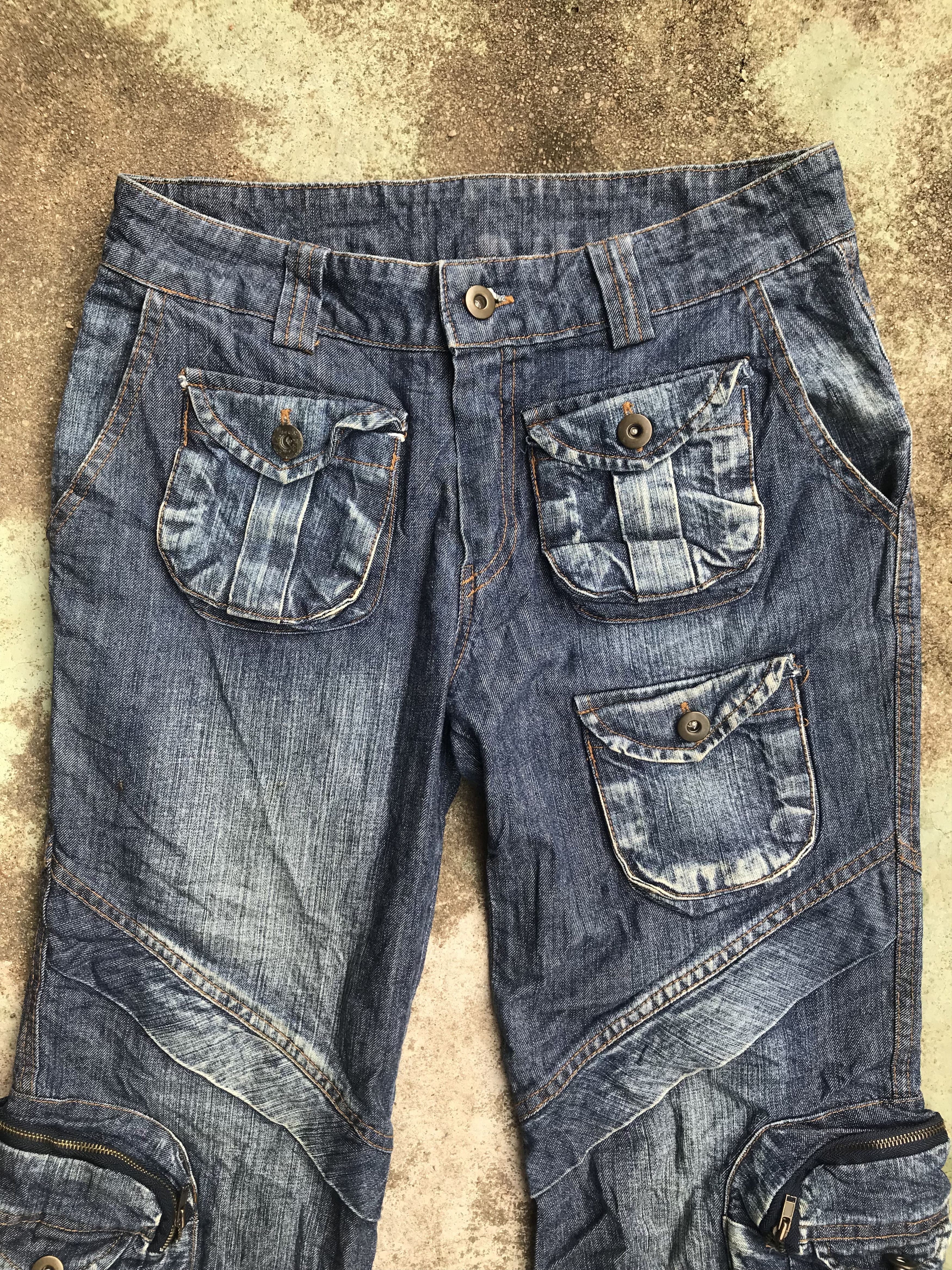 Hysteric Glamour × Japanese Brand Unbrand Low Rise Multipocket Bondage Denim Flare Size US 29 - 6 Thumbnail