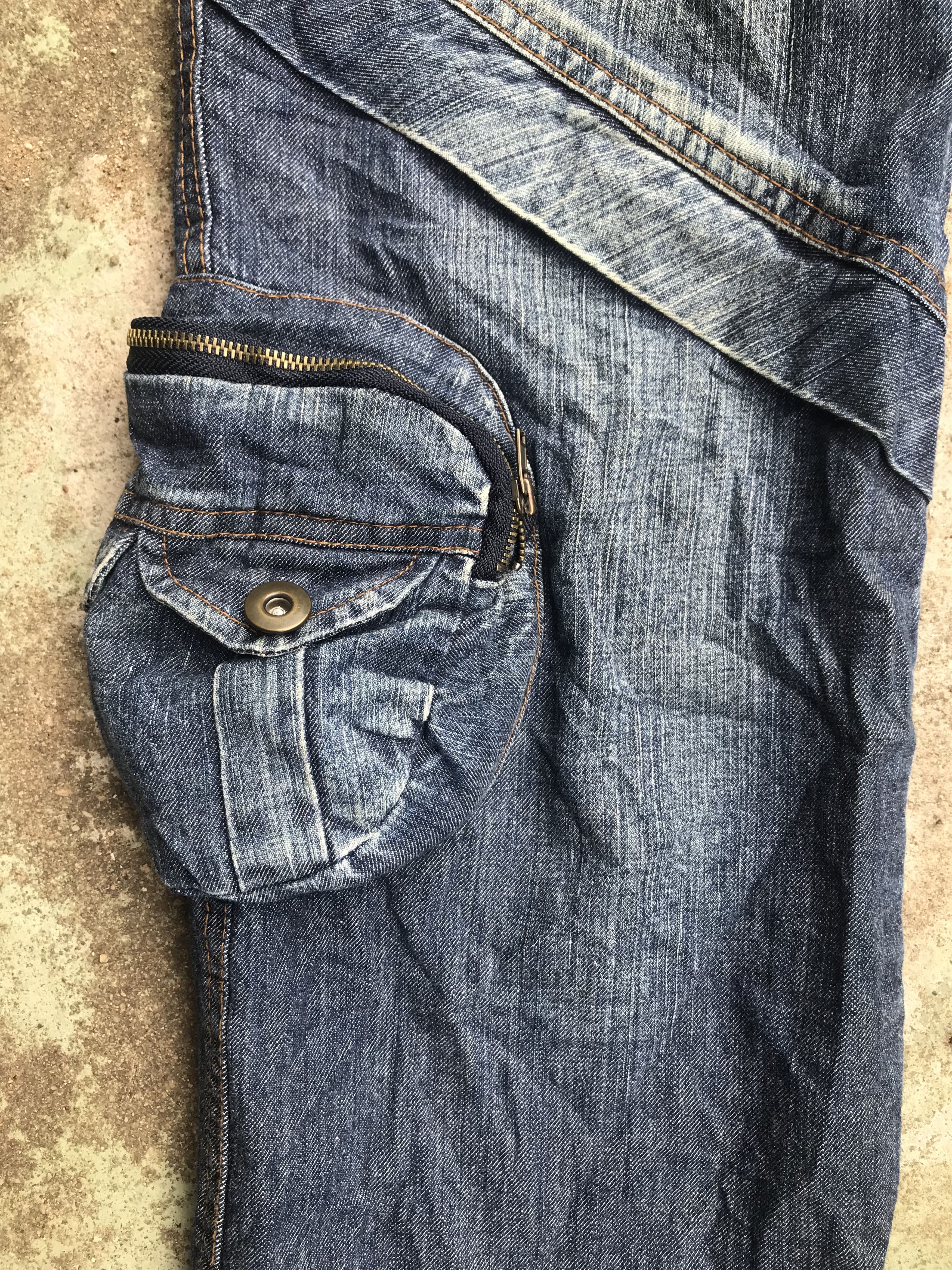 Hysteric Glamour × Japanese Brand Unbrand Low Rise Multipocket Bondage Denim Flare Size US 29 - 3 Thumbnail