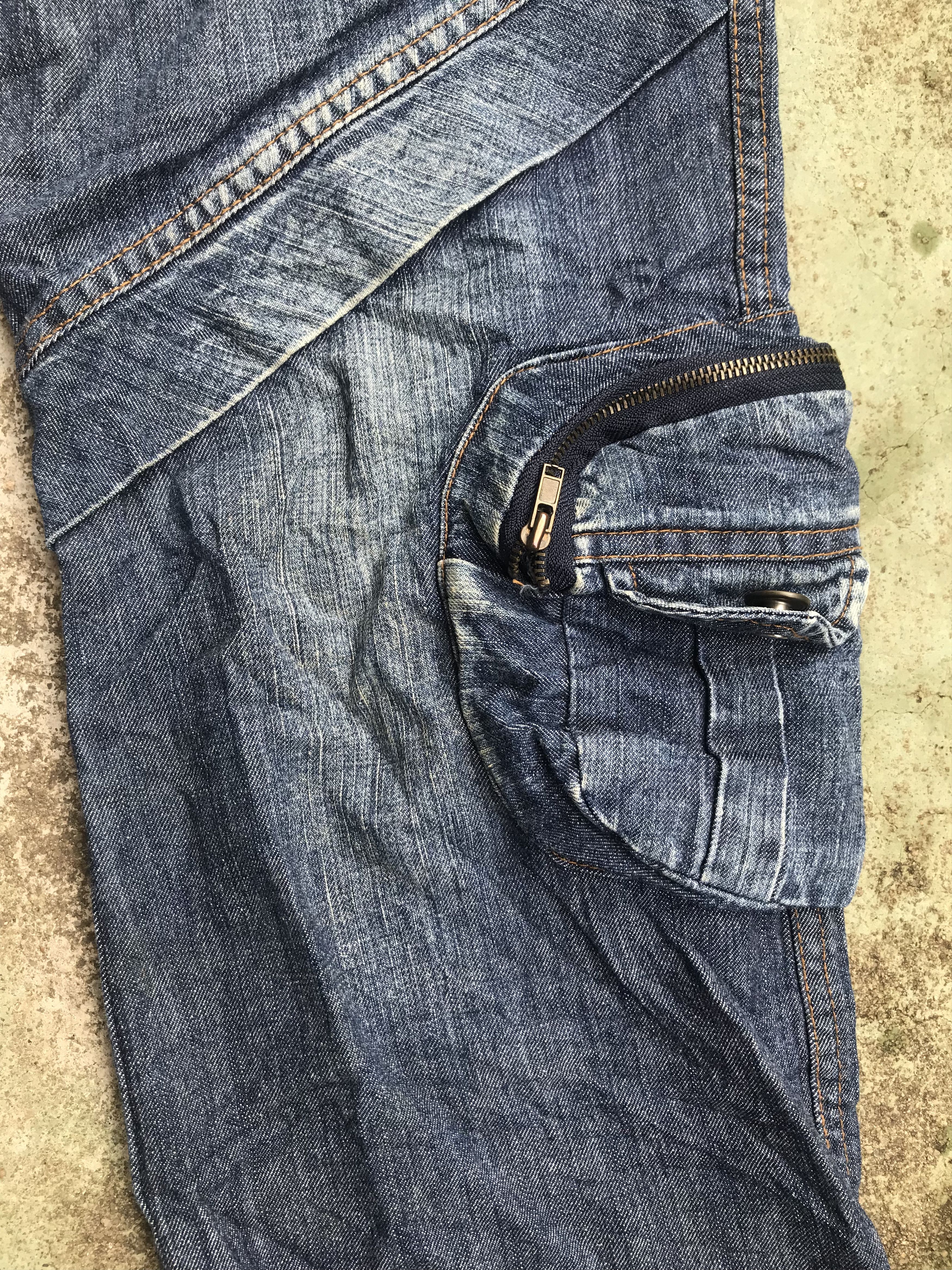 Hysteric Glamour × Japanese Brand Unbrand Low Rise Multipocket Bondage Denim Flare Size US 29 - 4 Thumbnail