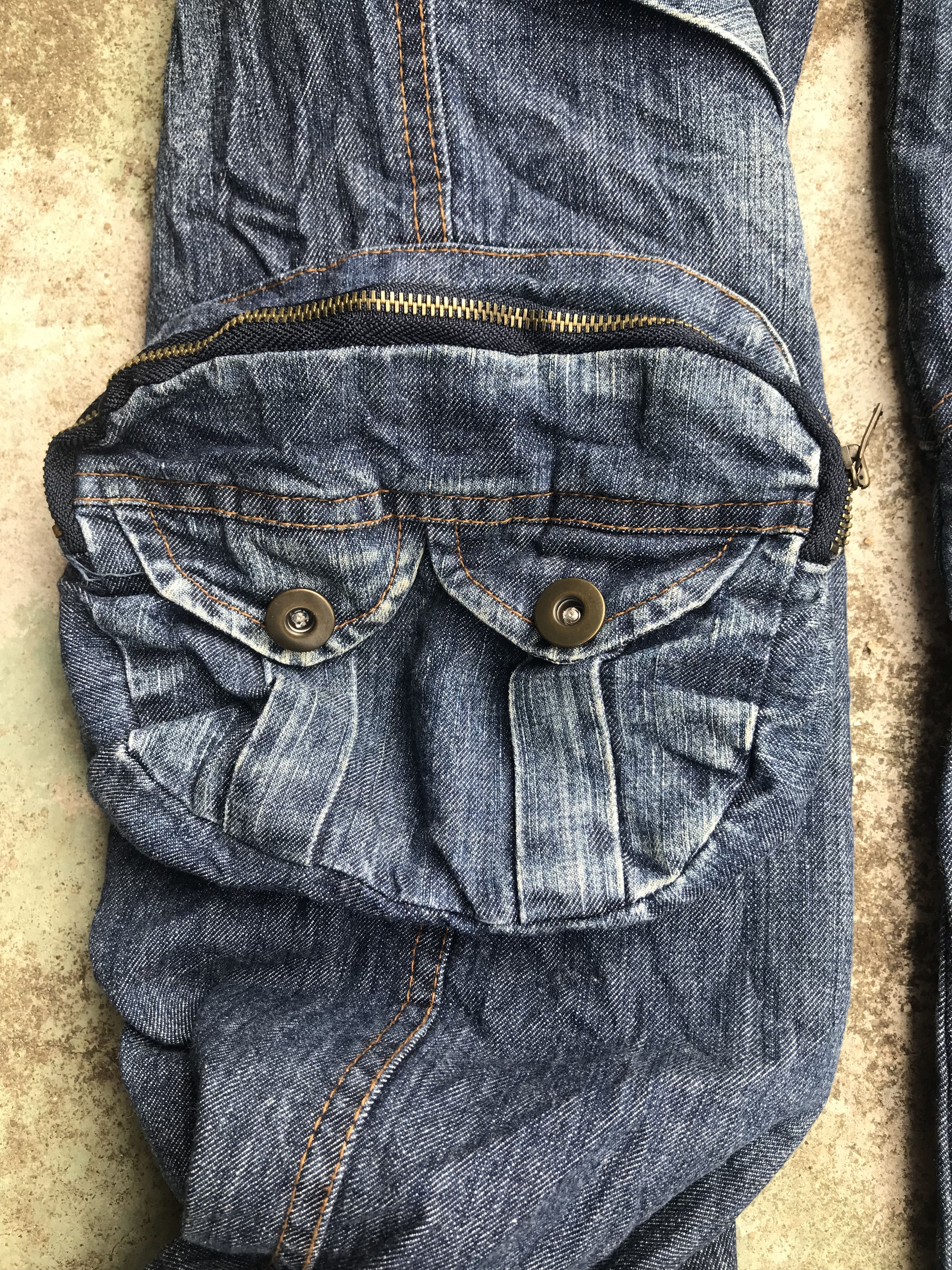 Hysteric Glamour × Japanese Brand Unbrand Low Rise Multipocket Bondage Denim Flare Size US 29 - 5 Thumbnail