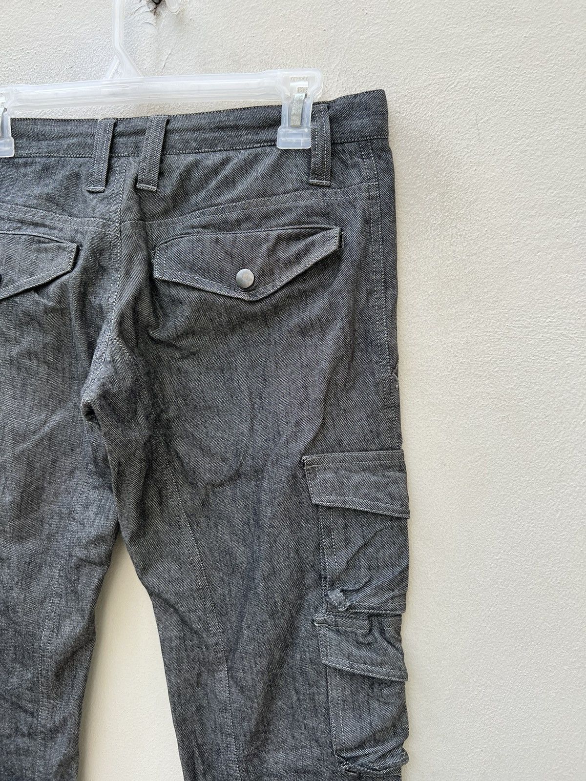 Vintage Vintage Hizworld Japan Low Rise Bondage Cargo Flare Trouser Size US 29 - 18 Thumbnail