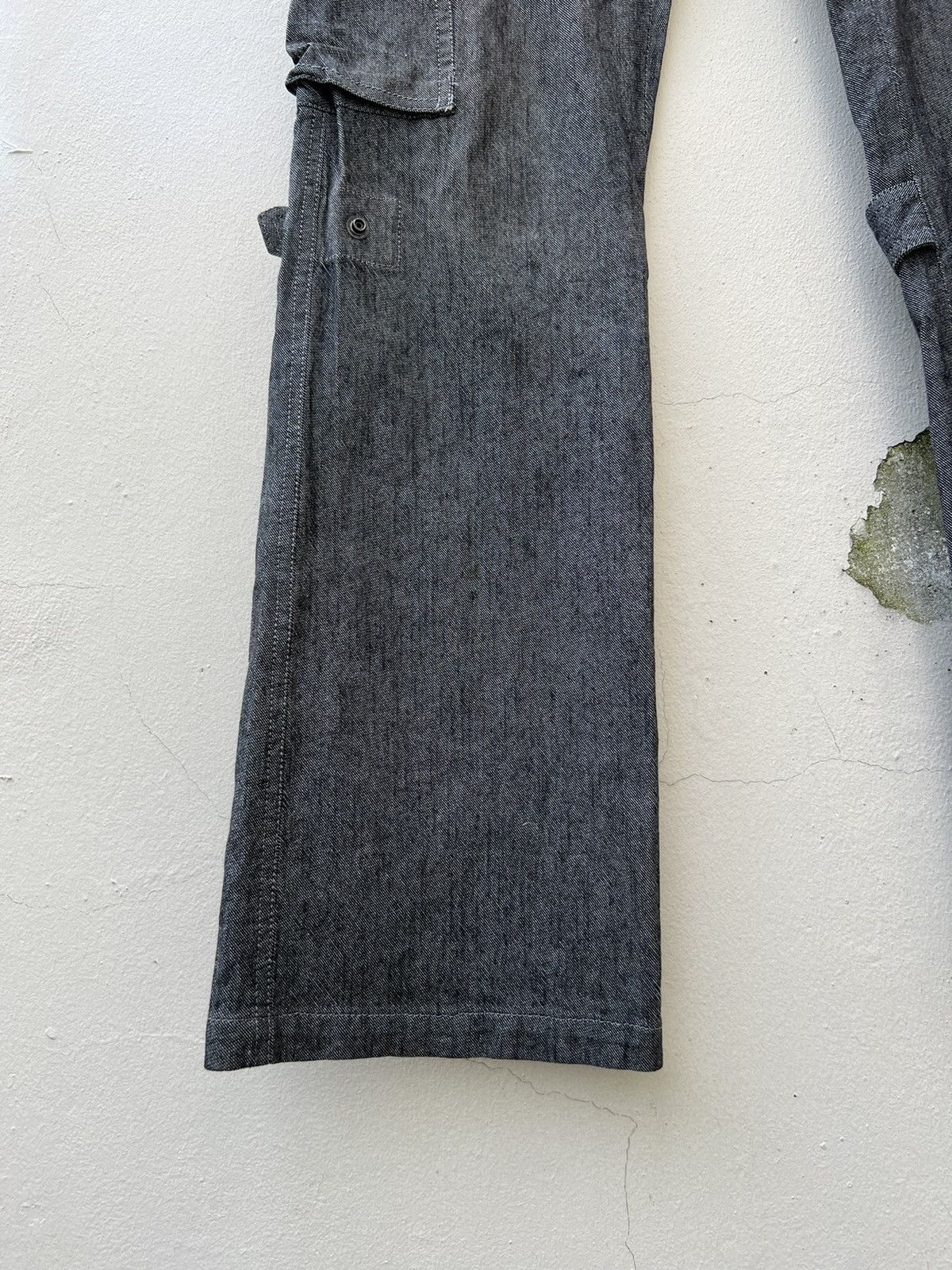 Vintage Vintage Hizworld Japan Low Rise Bondage Cargo Flare Trouser Size US 29 - 11 Thumbnail