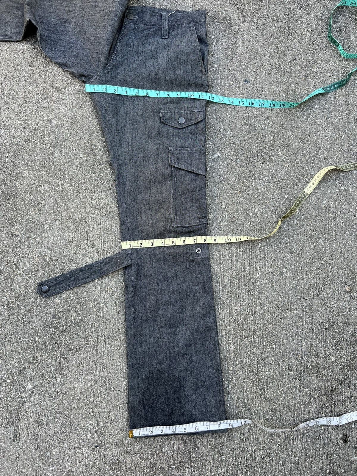 Vintage Vintage Hizworld Japan Low Rise Bondage Cargo Flare Trouser Size US 29 - 3 Thumbnail