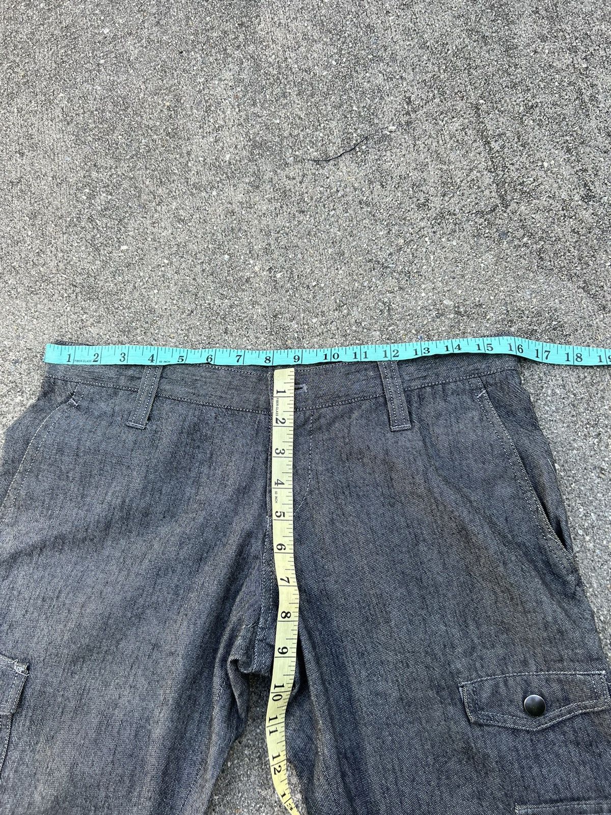 Vintage Vintage Hizworld Japan Low Rise Bondage Cargo Flare Trouser Size US 29 - 2 Thumbnail