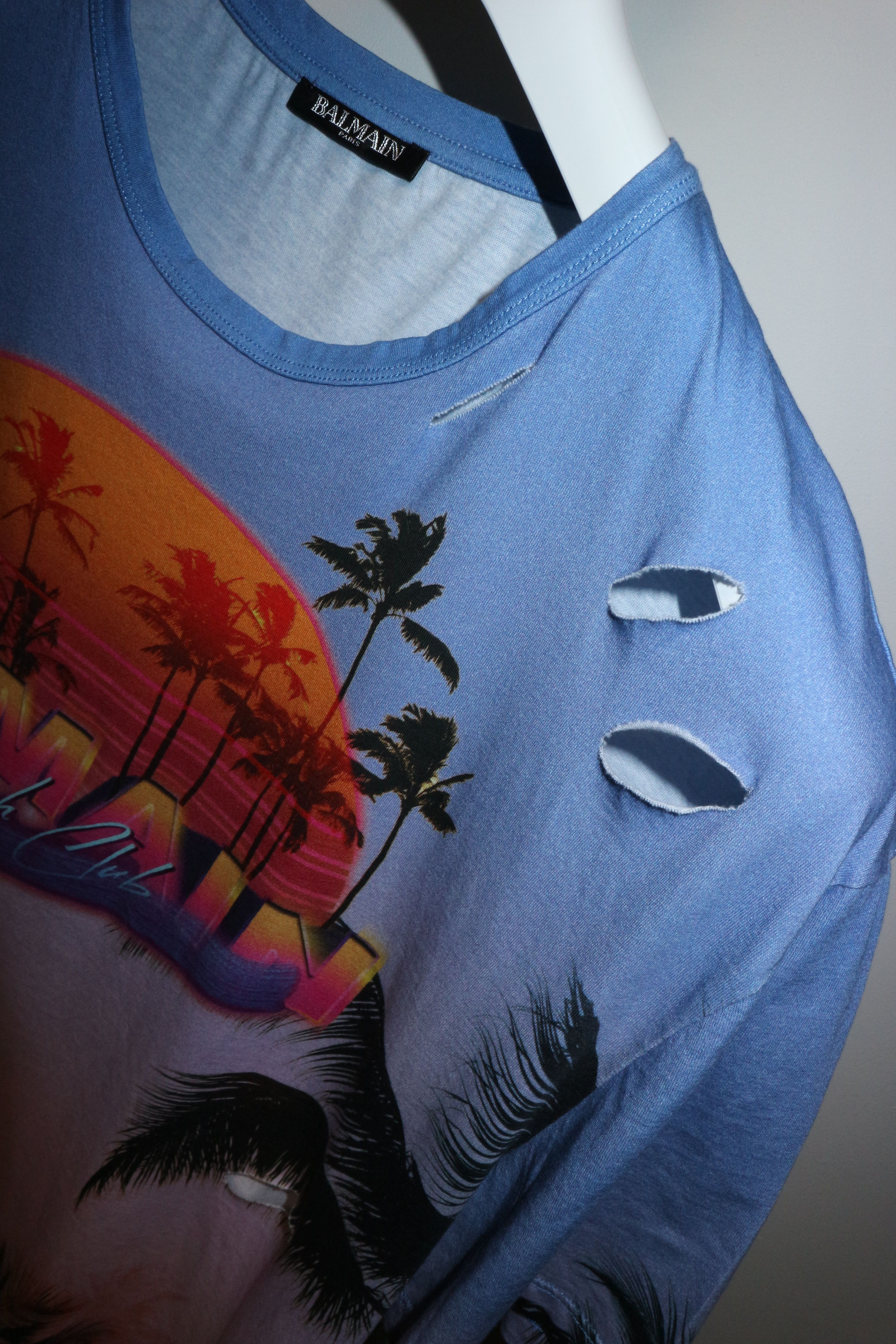 Balmain Logo print palms t-shirt Size US L / EU 52-54 / 3 - 13 Thumbnail