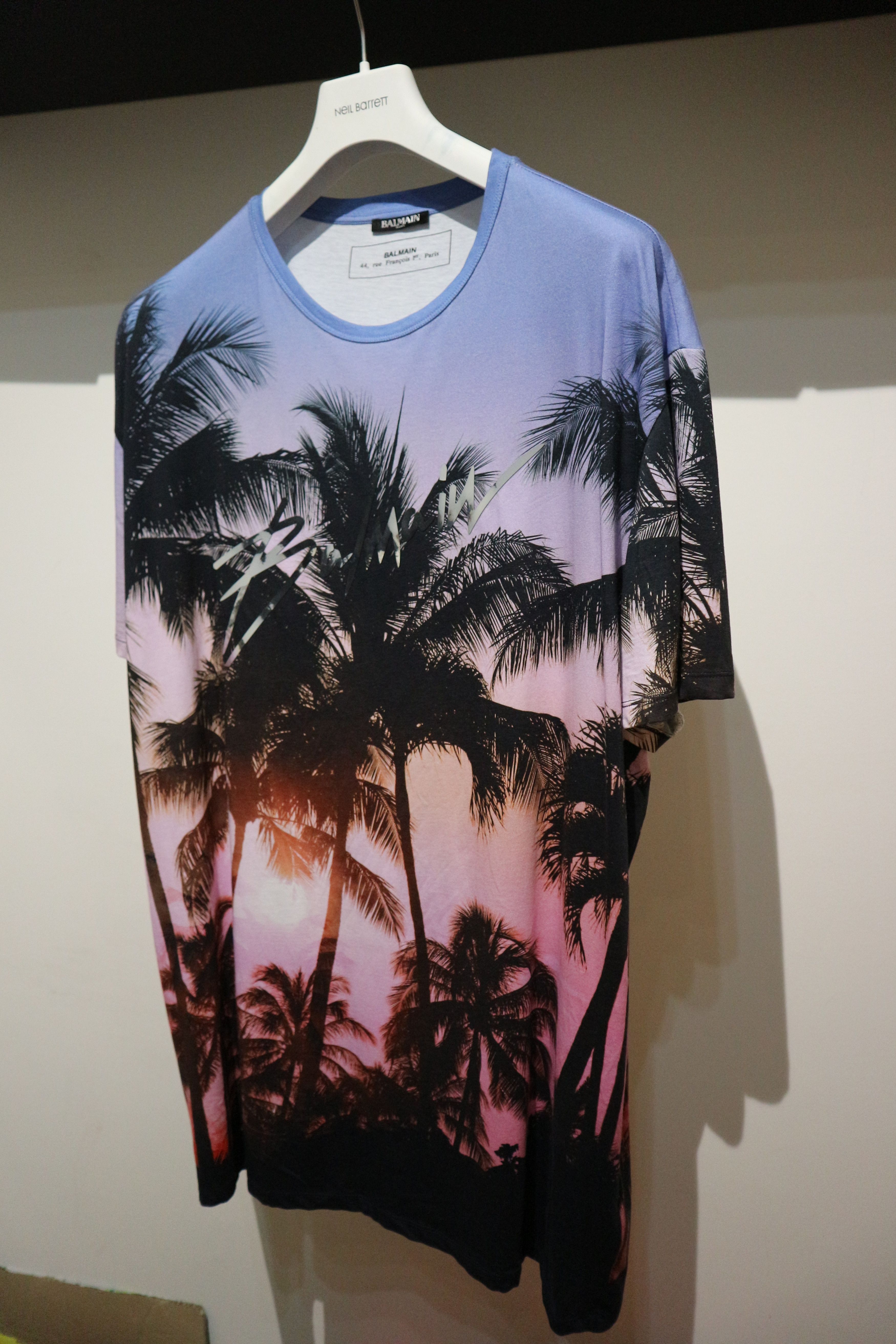 Balmain Palmprint logo tshirt Size US XL / EU 56 / 4 - 4 Thumbnail