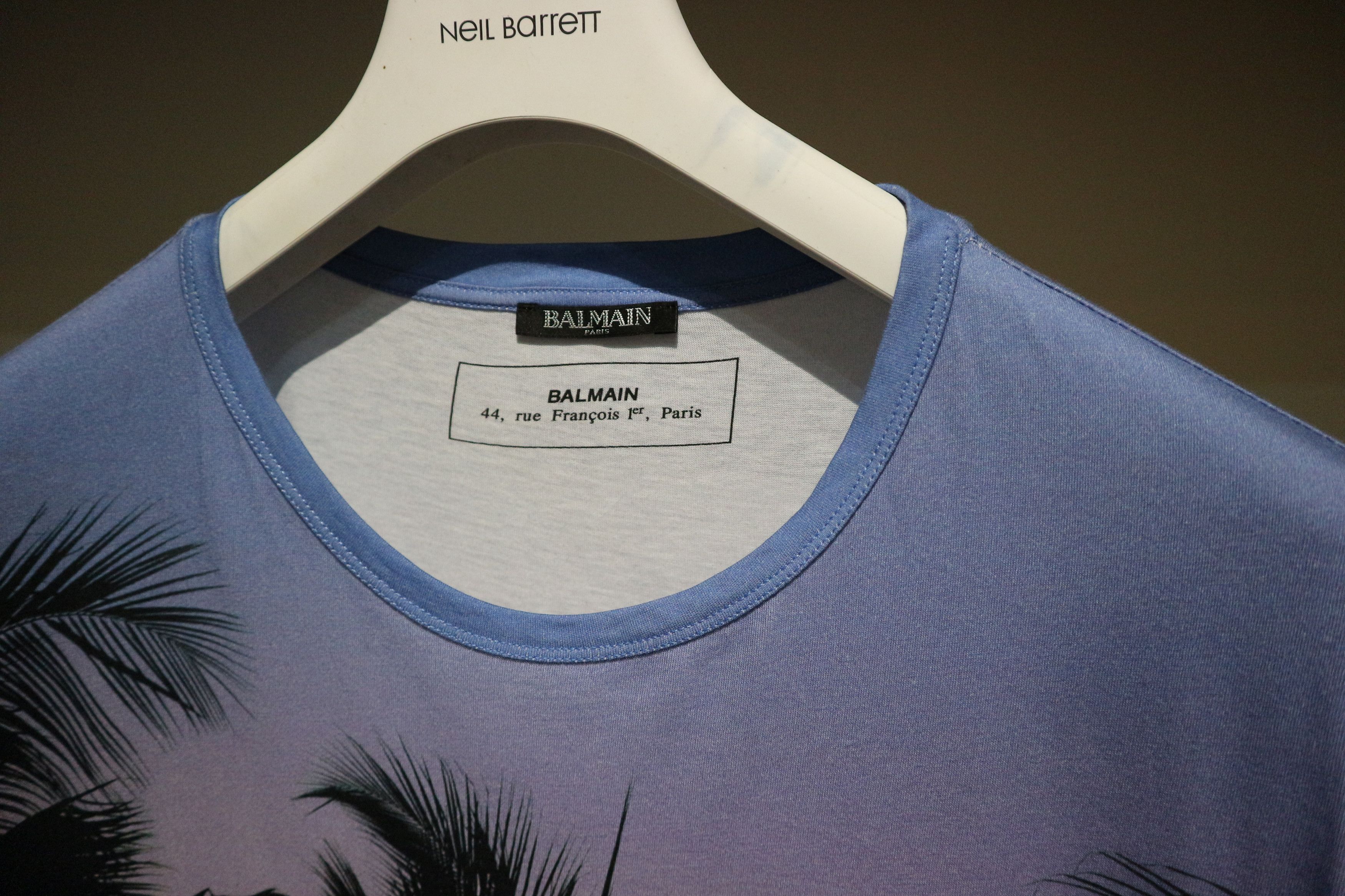 Balmain Palmprint logo tshirt Size US XL / EU 56 / 4 - 5 Thumbnail