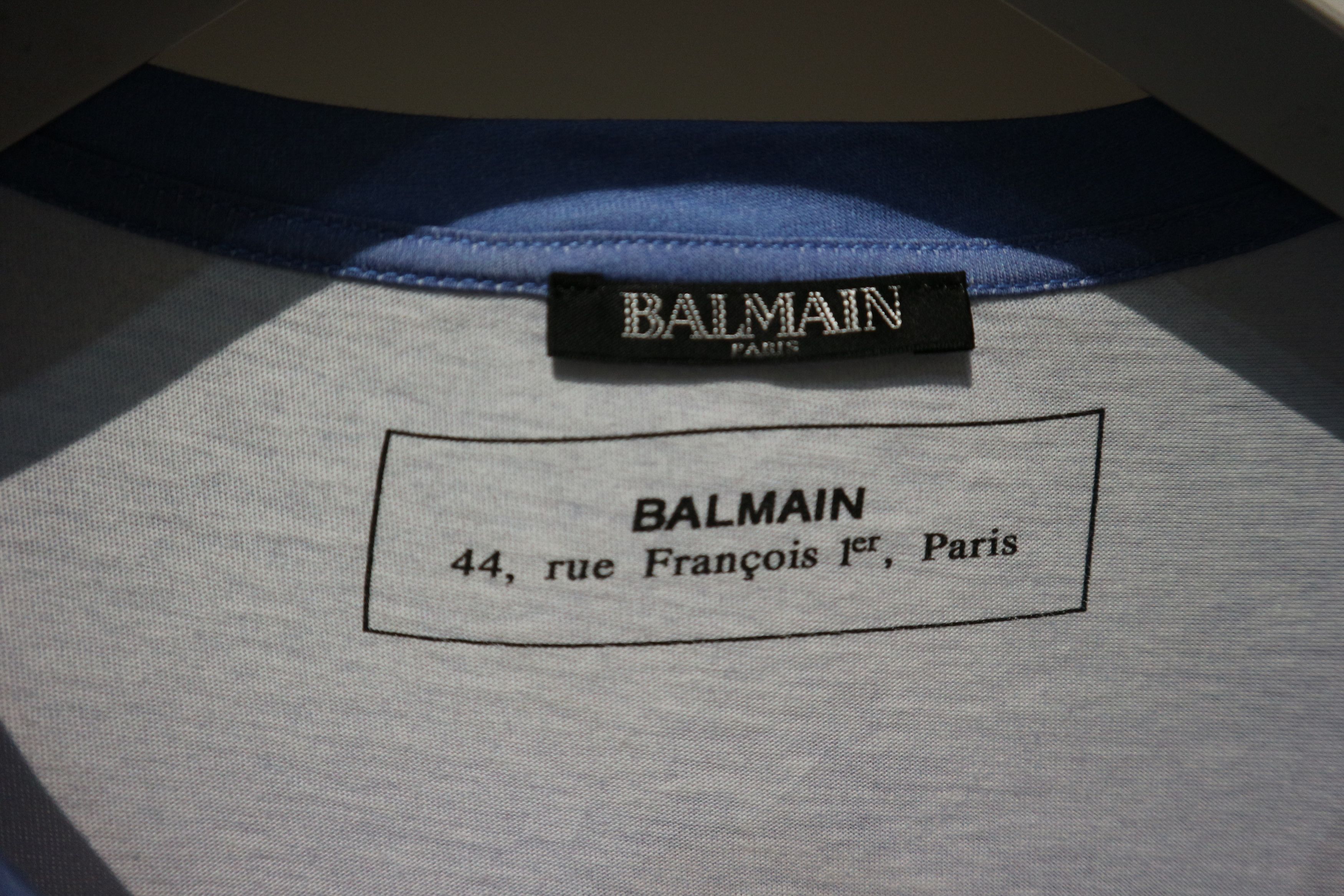 Balmain Palmprint logo tshirt Size US XL / EU 56 / 4 - 7 Thumbnail