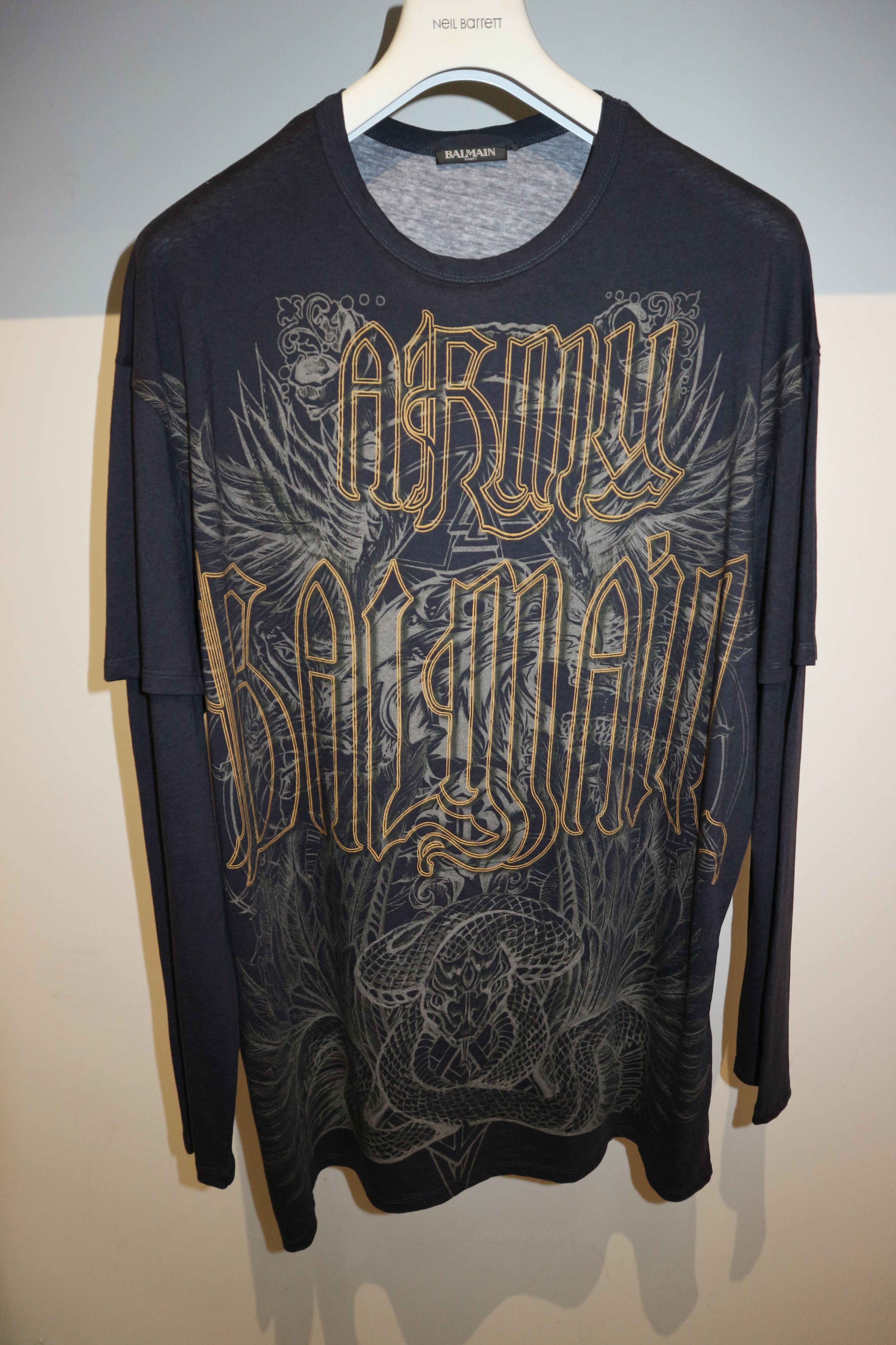Balmain Circus double sleeve t-shirt Size US M / EU 48-50 / 2 - 1 Thumbnail