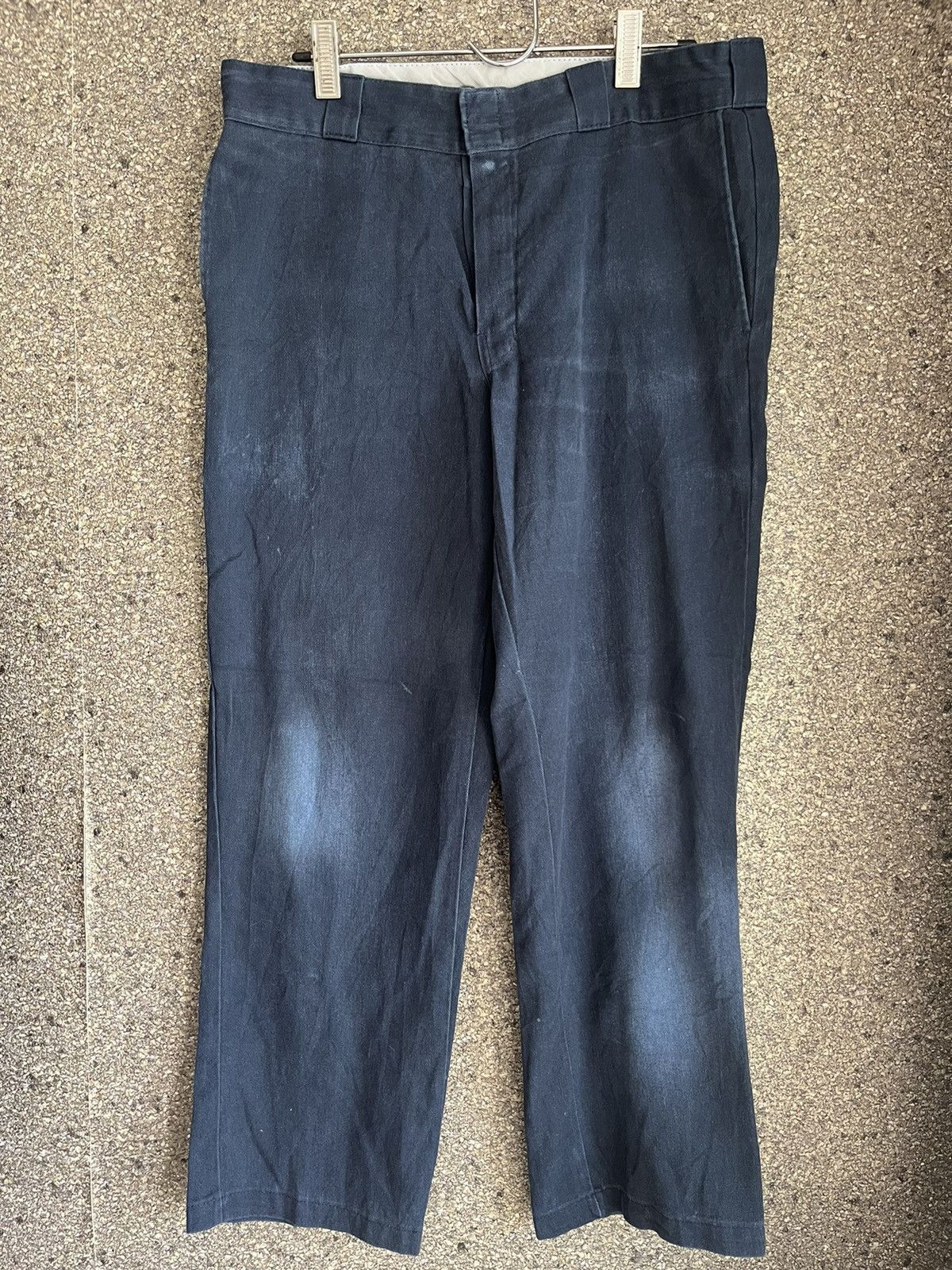 image of Distressed Denim x Made In USA Dickies Ft50 in Navy, Men's (Size 34)