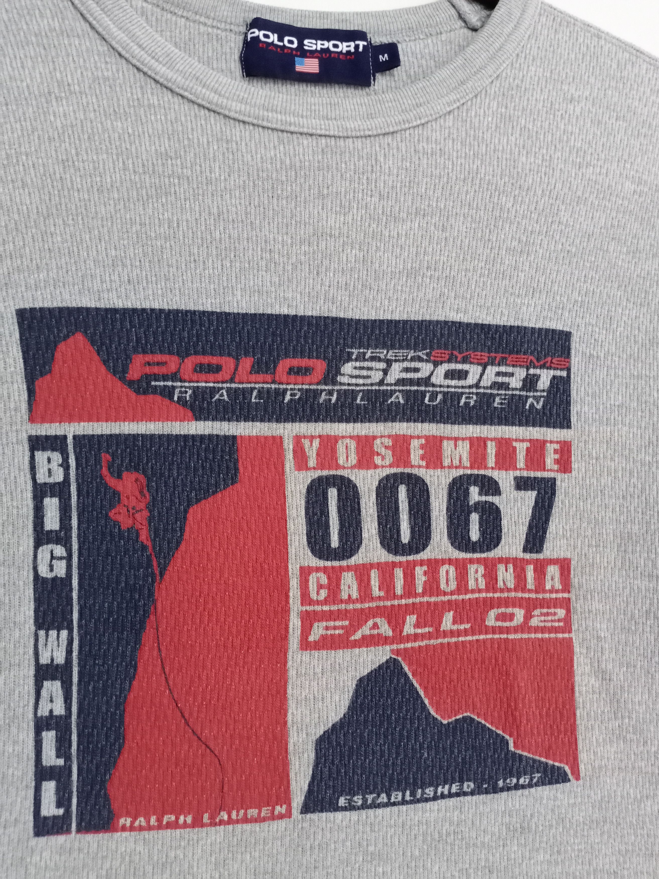 Polo Ralph Lauren × Vintage Vintage Polo Sport LS T-Shirt Big Logo 90s for woman Size US M / EU 48-50 / 2 - 6 Thumbnail