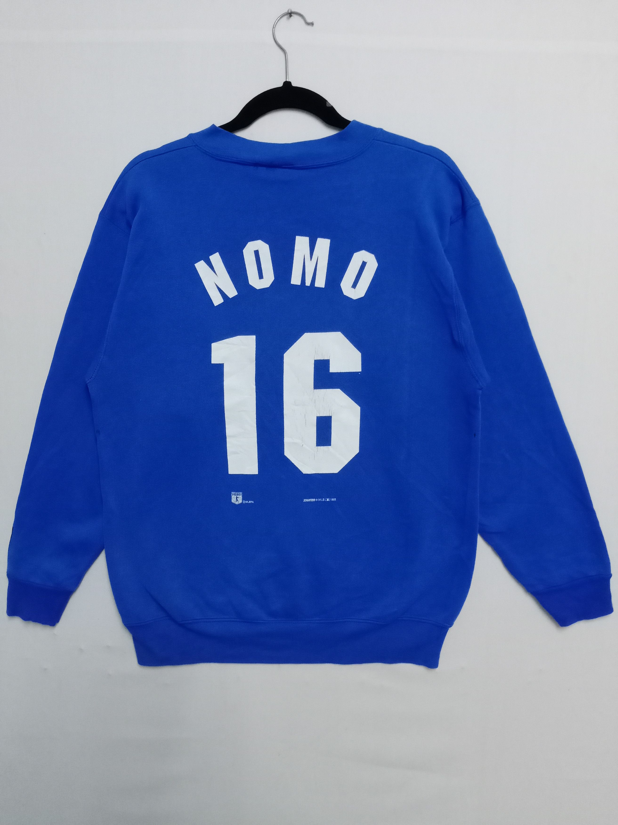 MLB × Starter 🔥Vintage🔥Starter Dodges Rugby NOMO by Starter Sweatshirt Size US L / EU 52-54 / 3 - 4 Thumbnail