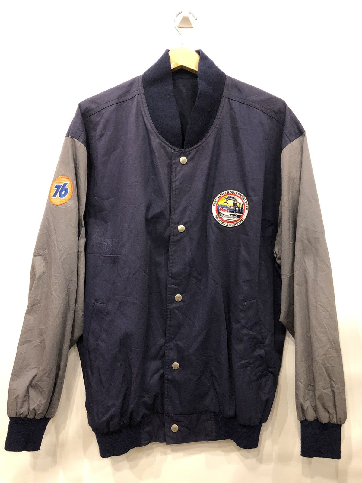 Vintage racing varsity 76 jacket Size US XL / EU 56 / 4 - 1 Thumbnail