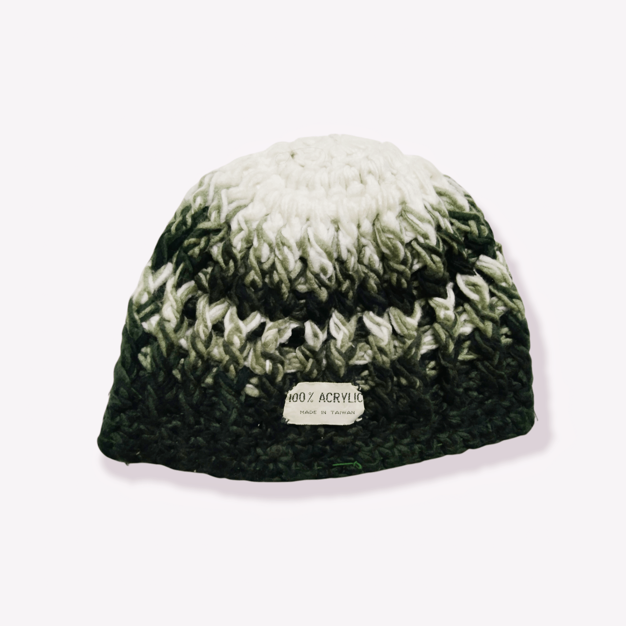 Homespun Knitwear VINTAGE COLOURED CABLE HOMESPUN KNITTED BEANIE Size ONE SIZE - 17 Thumbnail