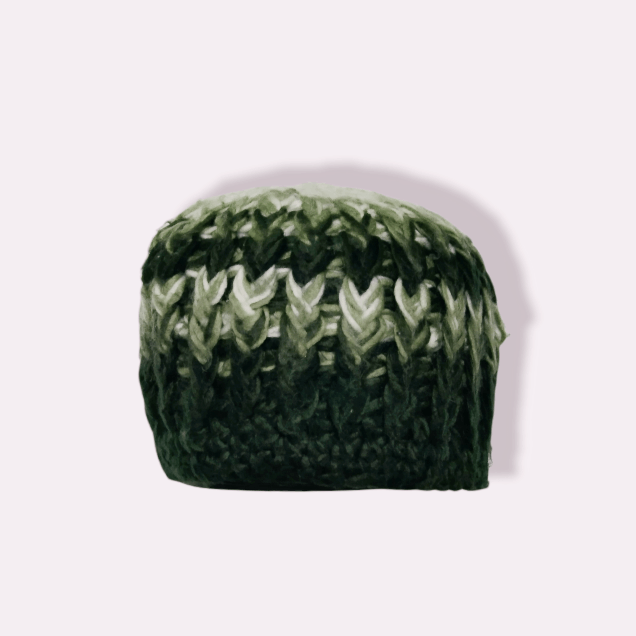 Homespun Knitwear VINTAGE COLOURED CABLE HOMESPUN KNITTED BEANIE Size ONE SIZE - 14 Thumbnail