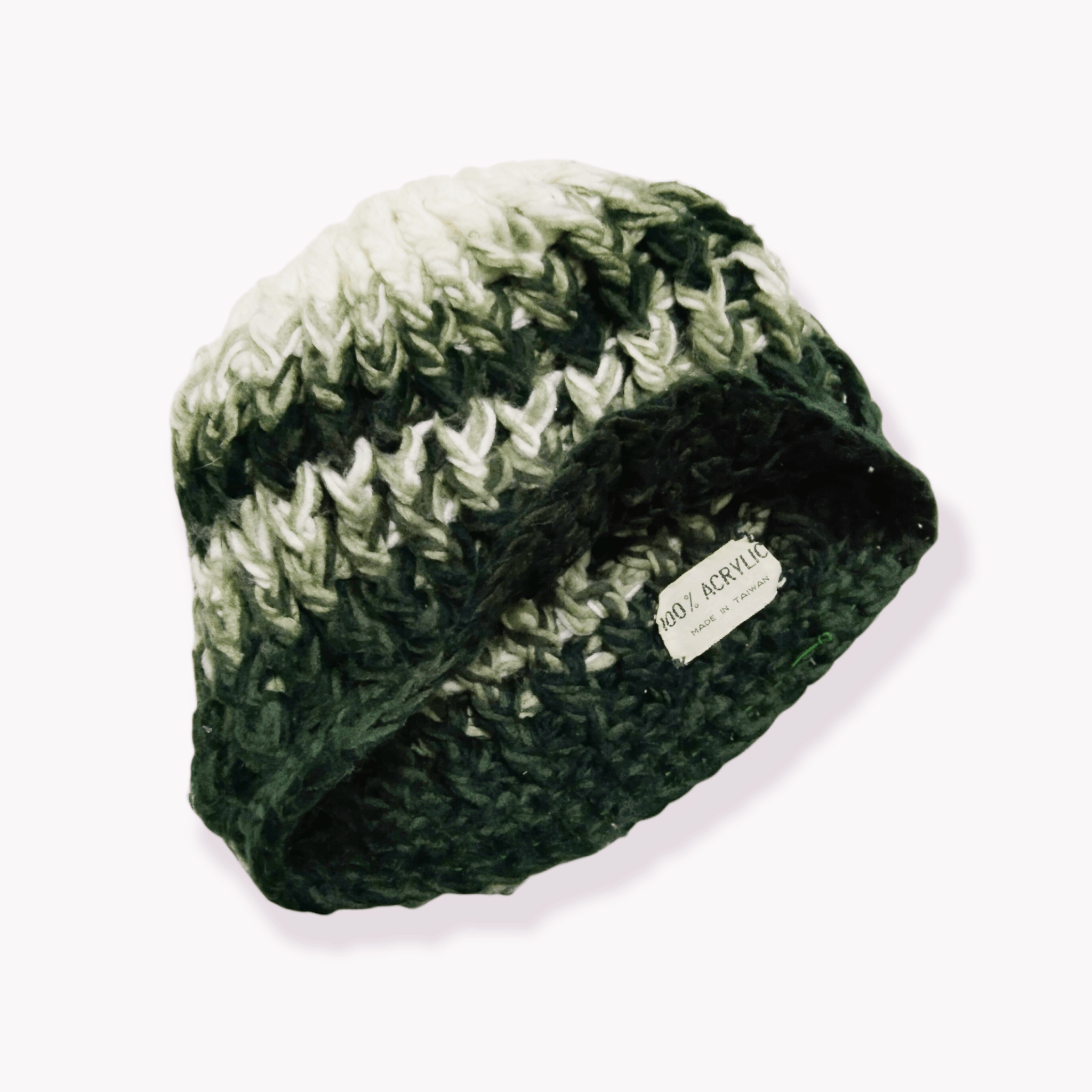 Homespun Knitwear VINTAGE COLOURED CABLE HOMESPUN KNITTED BEANIE Size ONE SIZE - 16 Thumbnail