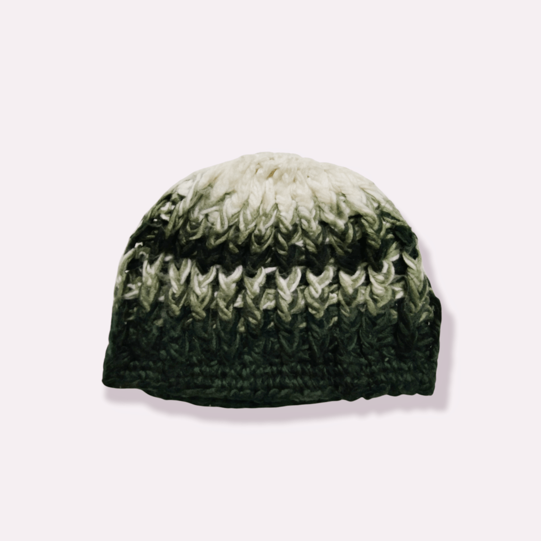 Homespun Knitwear VINTAGE COLOURED CABLE HOMESPUN KNITTED BEANIE Size ONE SIZE - 15 Thumbnail