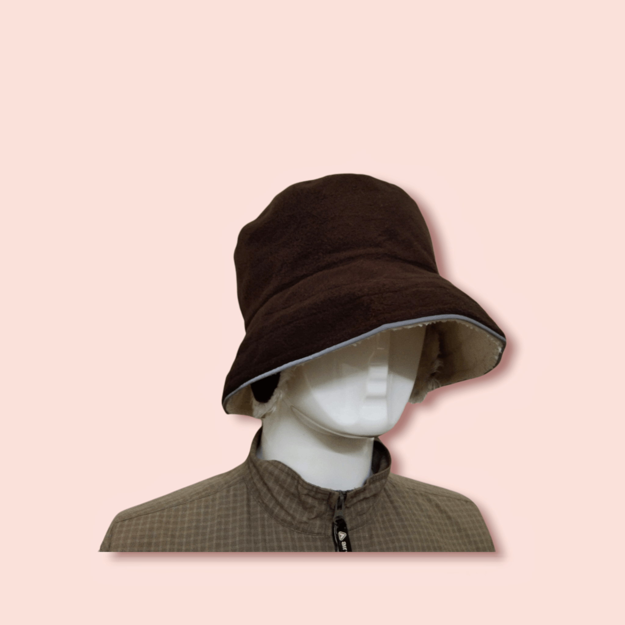 Japanese Brand RARE DESIGN SHERPA FLEECE EARFLAP BUCKET HAT Size ONE SIZE - 10 Thumbnail