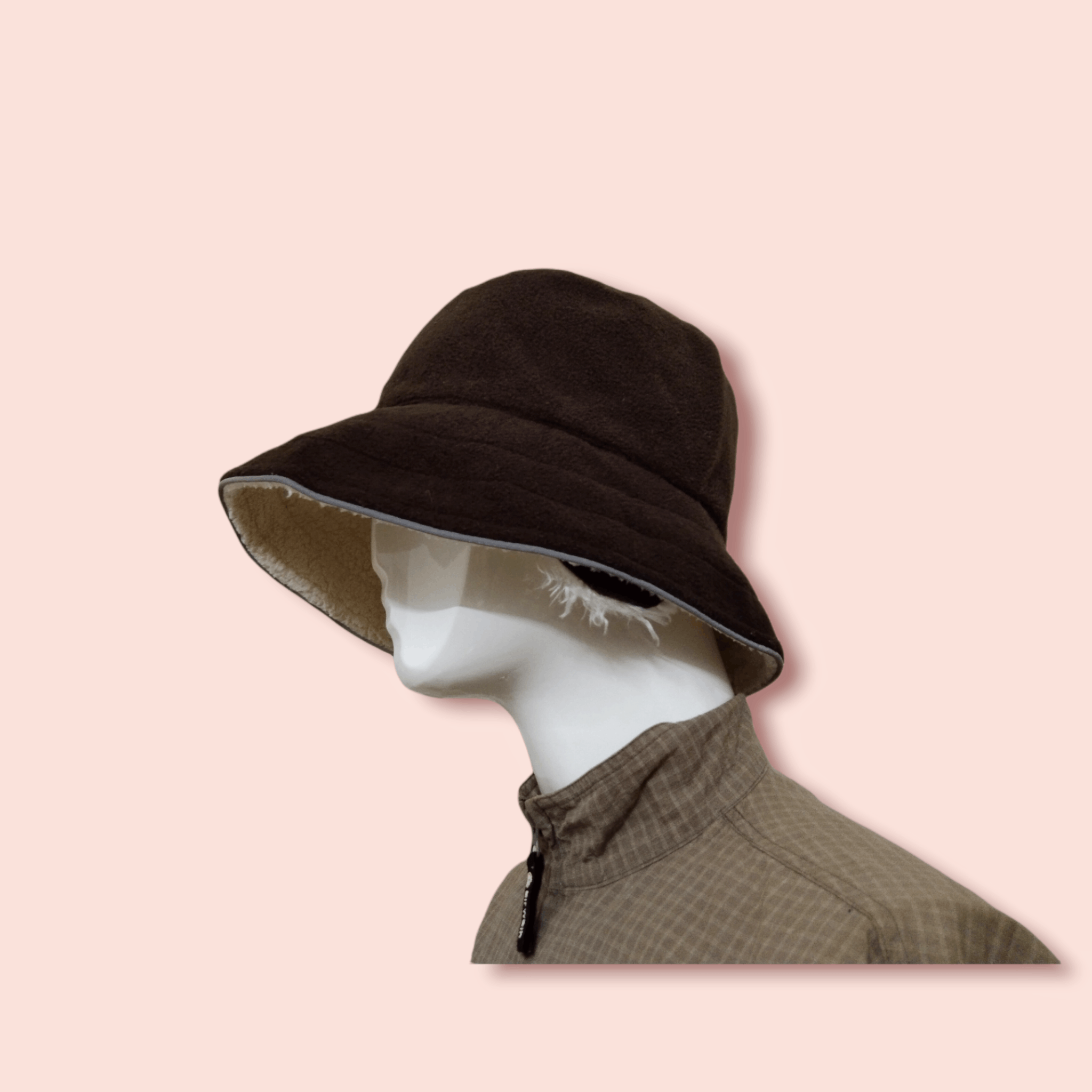 Japanese Brand RARE DESIGN SHERPA FLEECE EARFLAP BUCKET HAT Size ONE SIZE - 11 Thumbnail