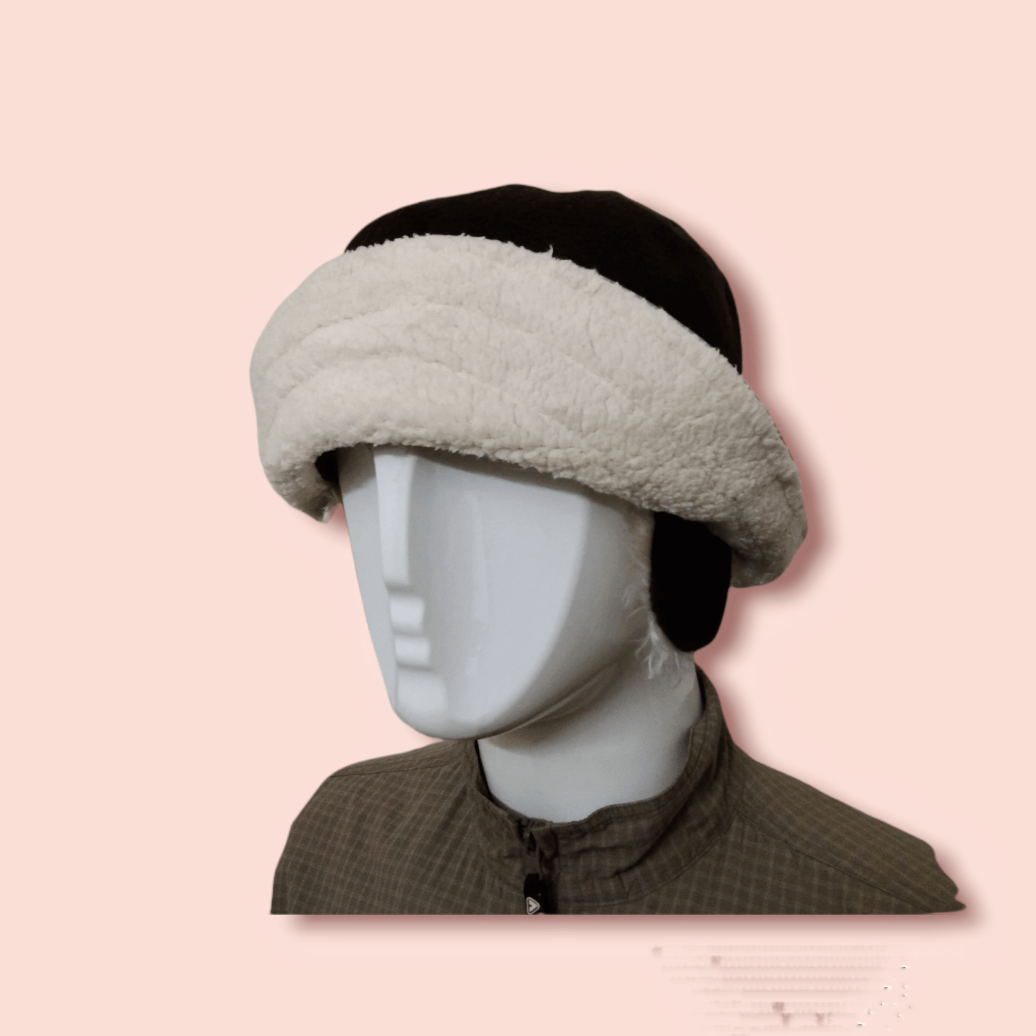 Japanese Brand RARE DESIGN SHERPA FLEECE EARFLAP BUCKET HAT Size ONE SIZE - 4 Thumbnail