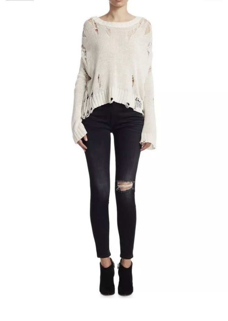 R13 Shredded side slit Sweater. Medium Size M / US 6-8 / IT 42-44 - 11 Thumbnail