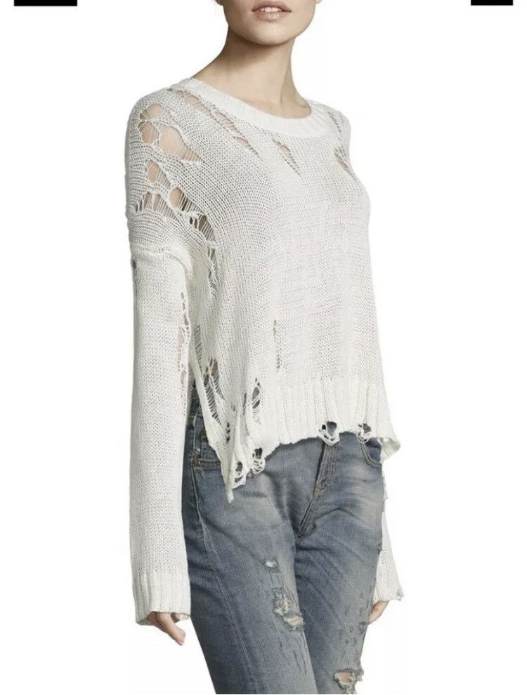 R13 Shredded side slit Sweater. Medium Size M / US 6-8 / IT 42-44 - 9 Thumbnail