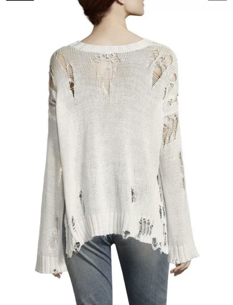 R13 Shredded side slit Sweater. Medium Size M / US 6-8 / IT 42-44 - 10 Thumbnail