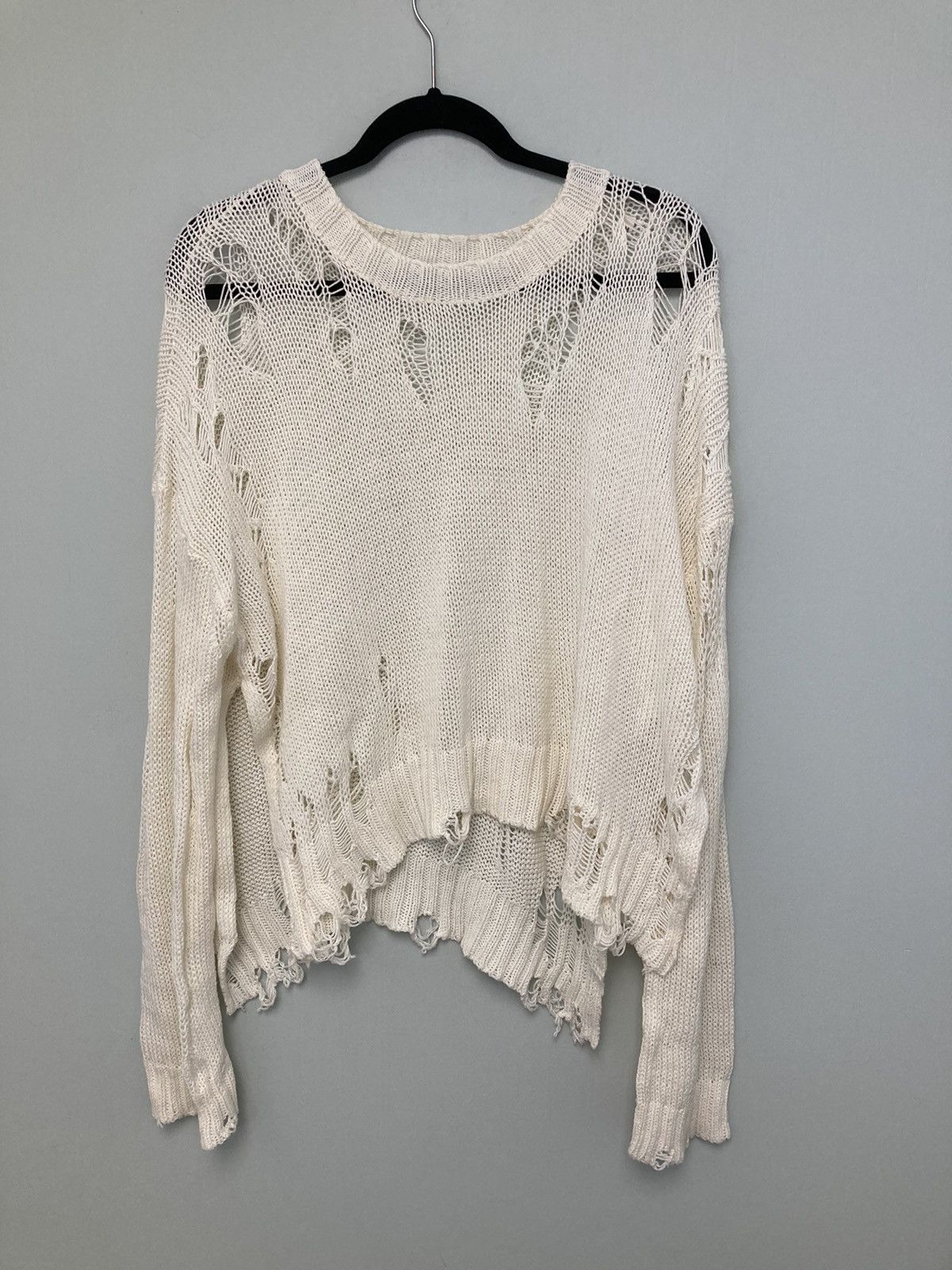R13 Shredded side slit Sweater. Medium Size M / US 6-8 / IT 42-44 - 13 Thumbnail