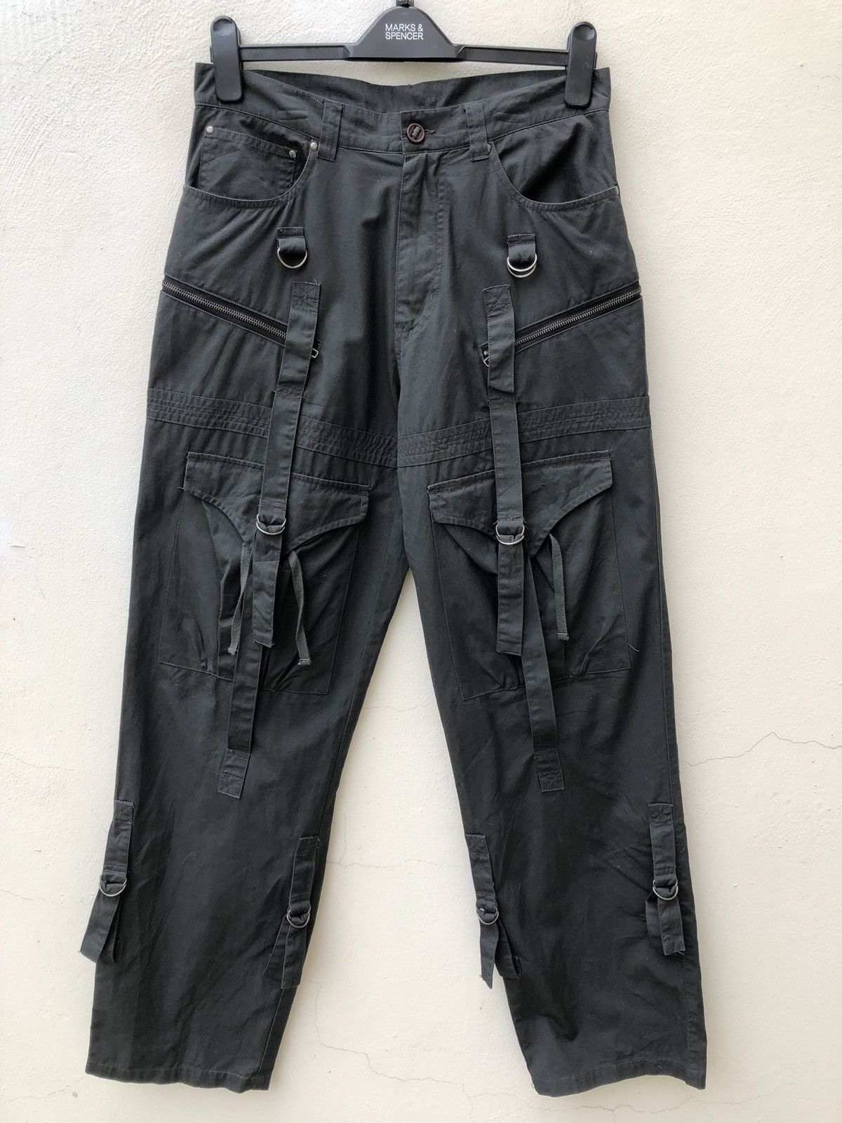 Vintage Japan SAUVER Wide Bondage Tactical Parachute Cargo Size US 30 / EU 46 - 6 Thumbnail