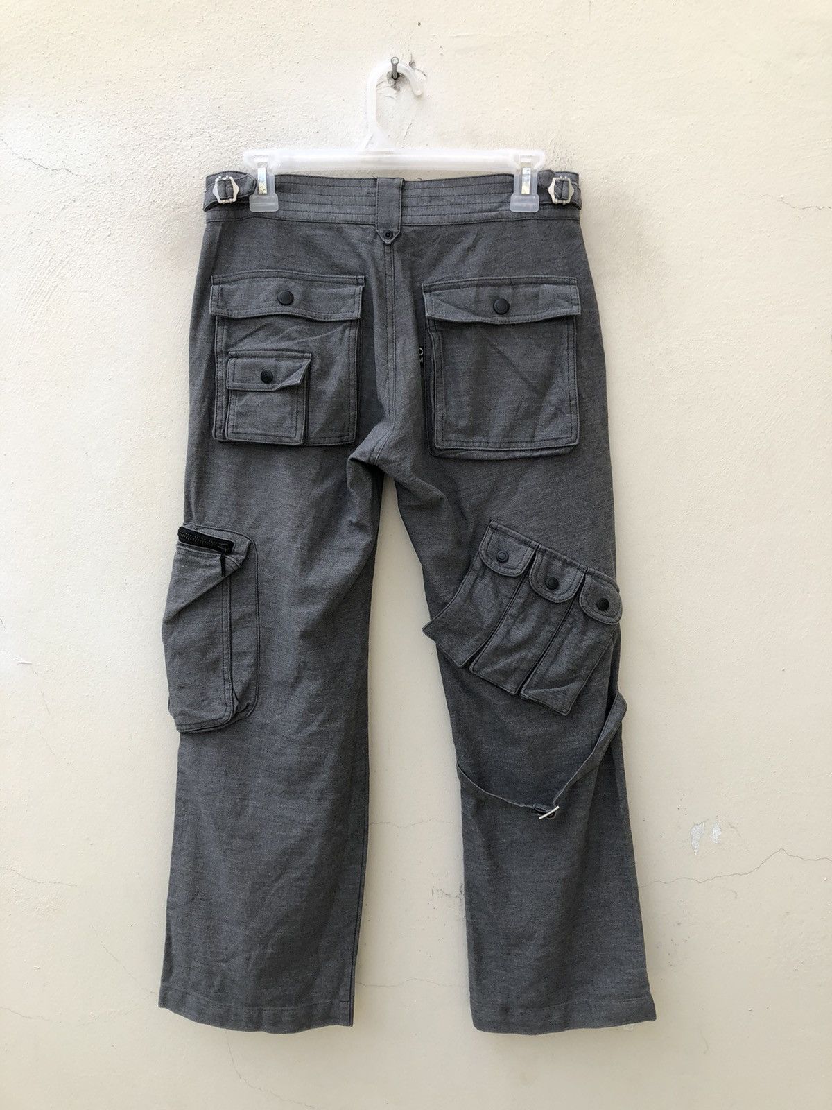 Morgan Homme Morgan Homme Japan Tactical Bondage Flare Cargo Trouser Pant Size US 29 - 15 Thumbnail