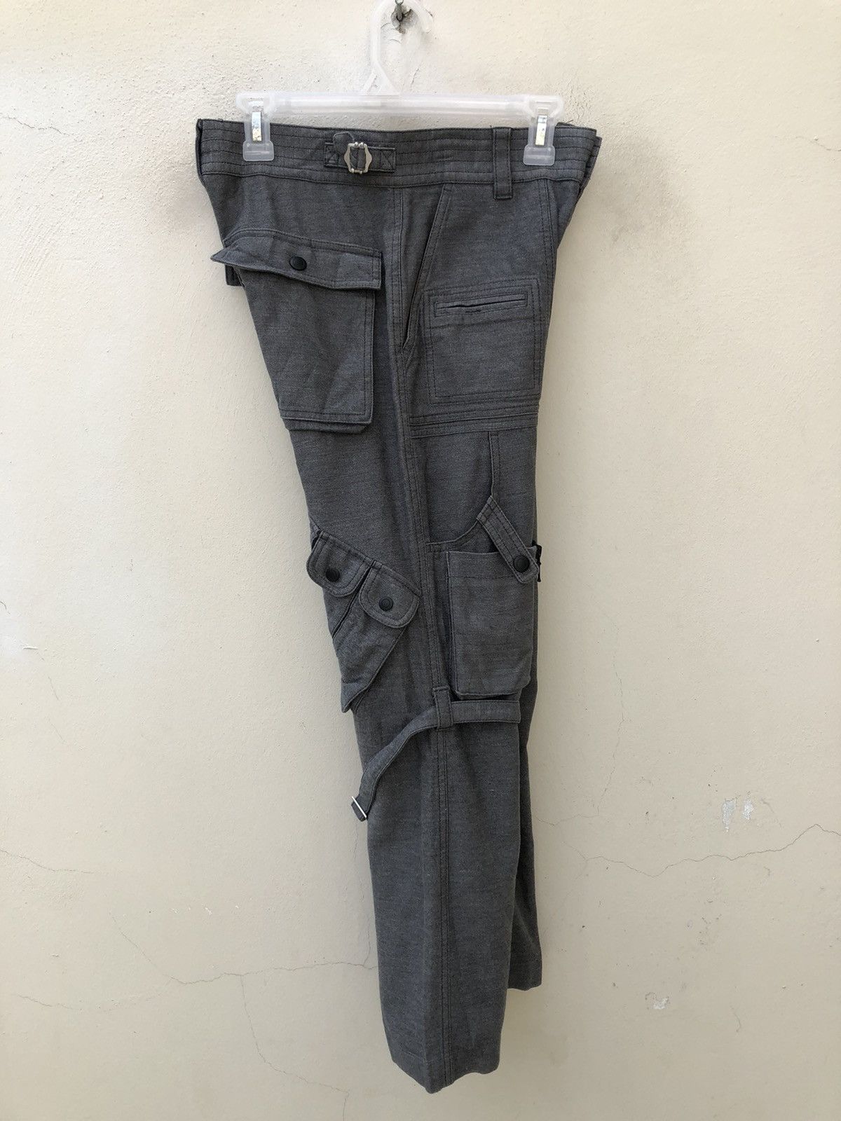 Morgan Homme Morgan Homme Japan Tactical Bondage Flare Cargo Trouser Pant Size US 29 - 22 Thumbnail