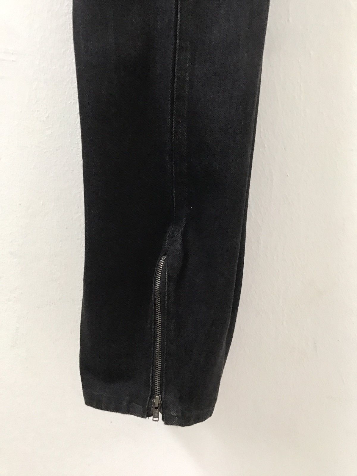 Vintage Royal Palm Made in Japan Zippers Black Bondage Cargo Denim Size US 34 / EU 50 - 13 Thumbnail