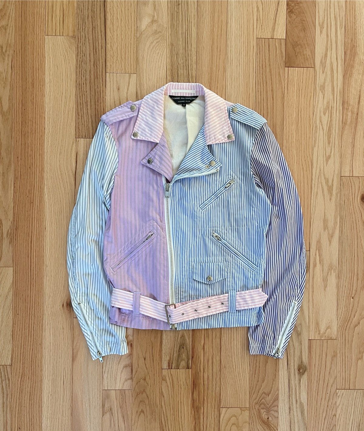 Comme des Garcons SS2013 Comme Des Garcons Homme Plus Nylon Biker Jacket Size US M / EU 48-50 / 2 - 1 Thumbnail