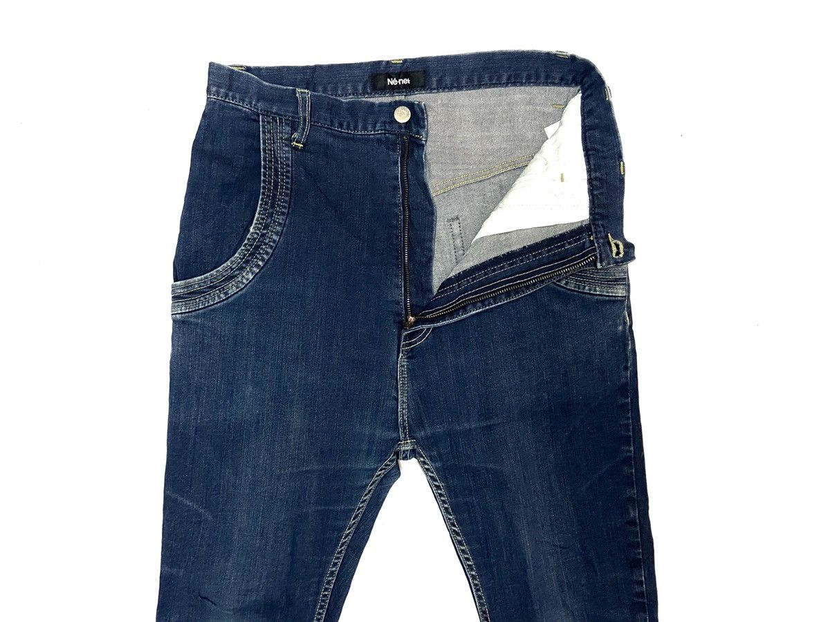 Issey Miyake × Japanese Brand Ne-net by Issey Miyake Indigo Bondage Elastic Waistband Size US 30 / EU 46 - 3 Thumbnail