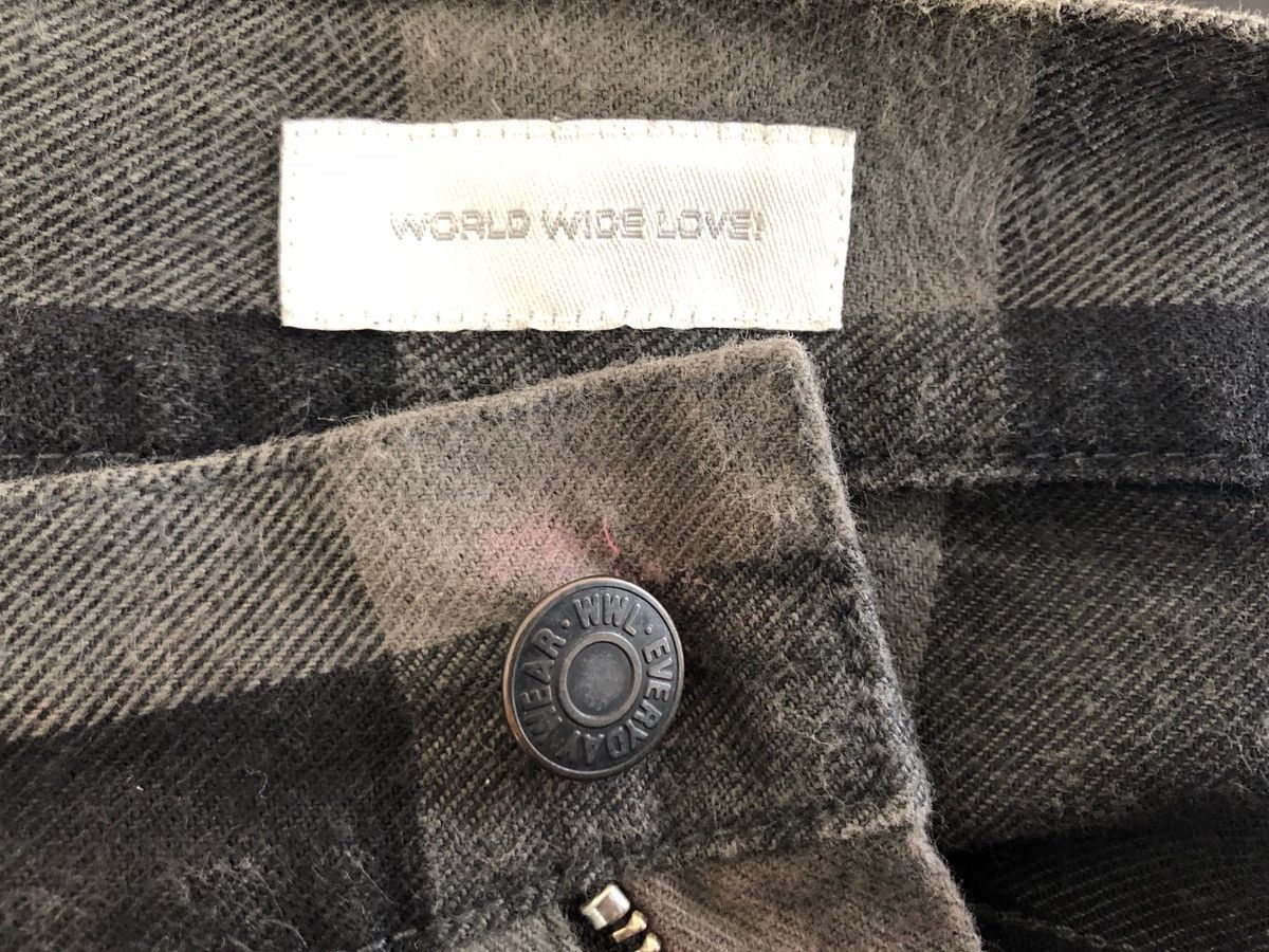 Vintage Japan Brand WORLD WIDE LOVE! Tartan Punk Zipper Bondage Size US 30 / EU 46 - 18 Thumbnail