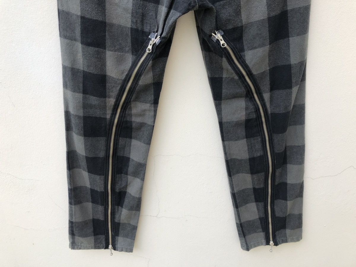 Vintage Japan Brand WORLD WIDE LOVE! Tartan Punk Zipper Bondage Size US 30 / EU 46 - 16 Thumbnail