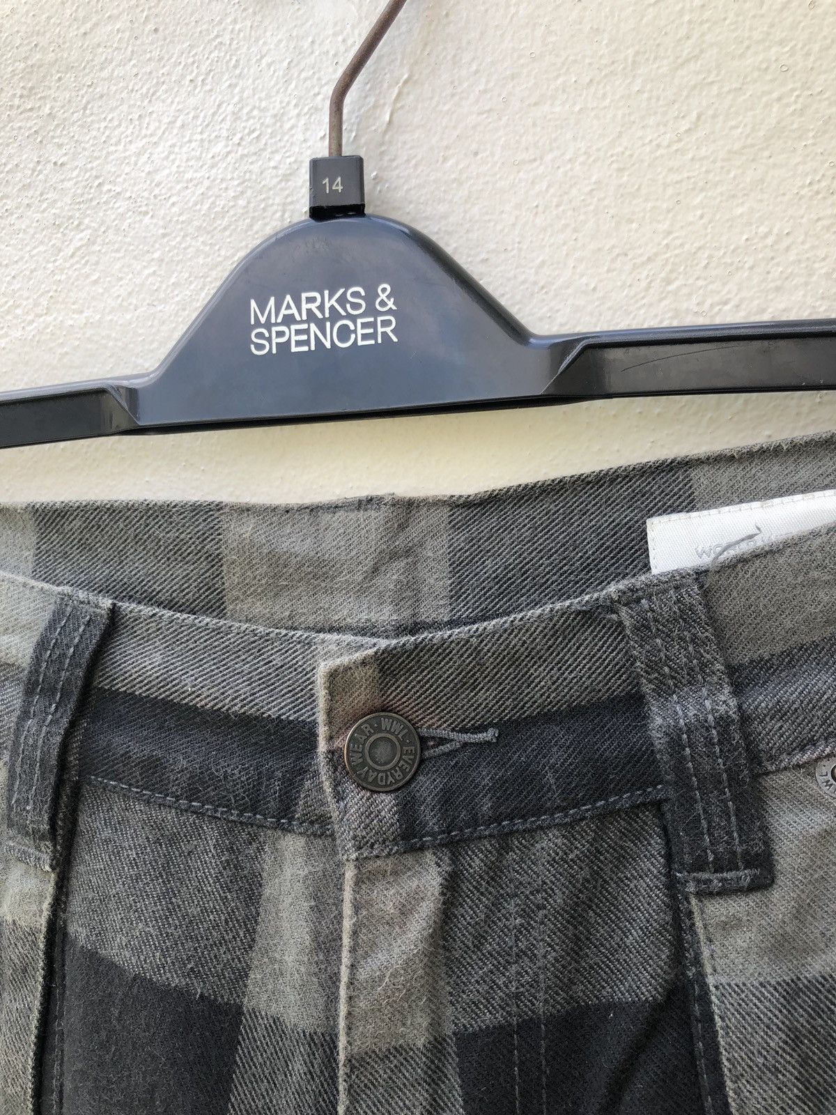 Vintage Japan Brand WORLD WIDE LOVE! Tartan Punk Zipper Bondage Size US 30 / EU 46 - 10 Thumbnail