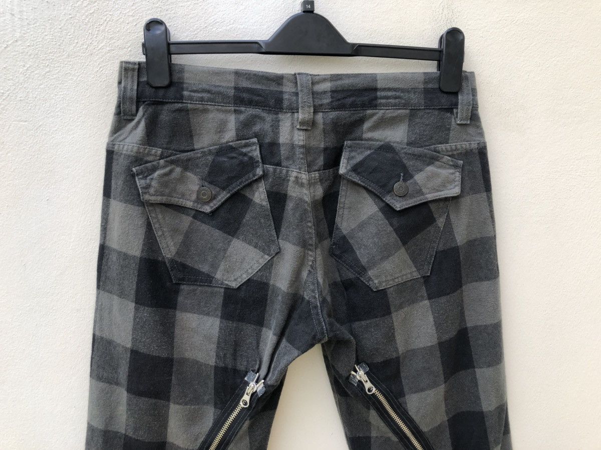 Vintage Japan Brand WORLD WIDE LOVE! Tartan Punk Zipper Bondage Size US 30 / EU 46 - 15 Thumbnail
