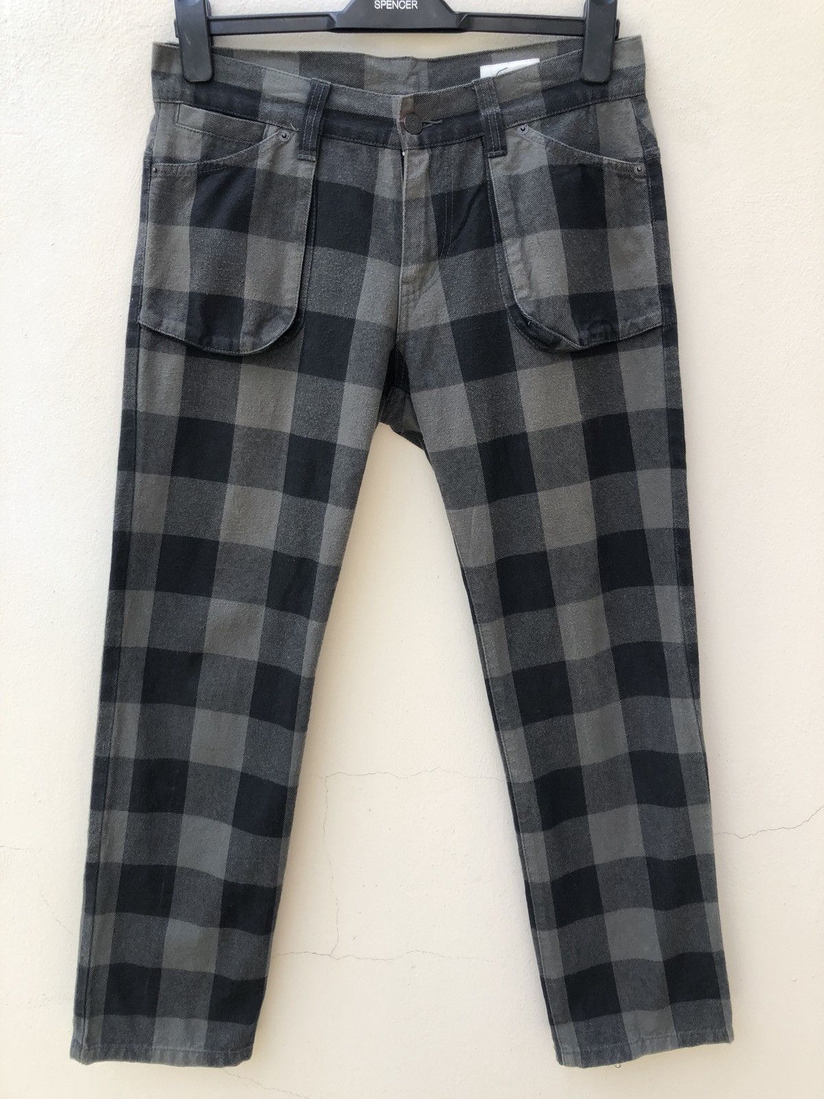 Vintage Japan Brand WORLD WIDE LOVE! Tartan Punk Zipper Bondage Size US 30 / EU 46 - 8 Thumbnail