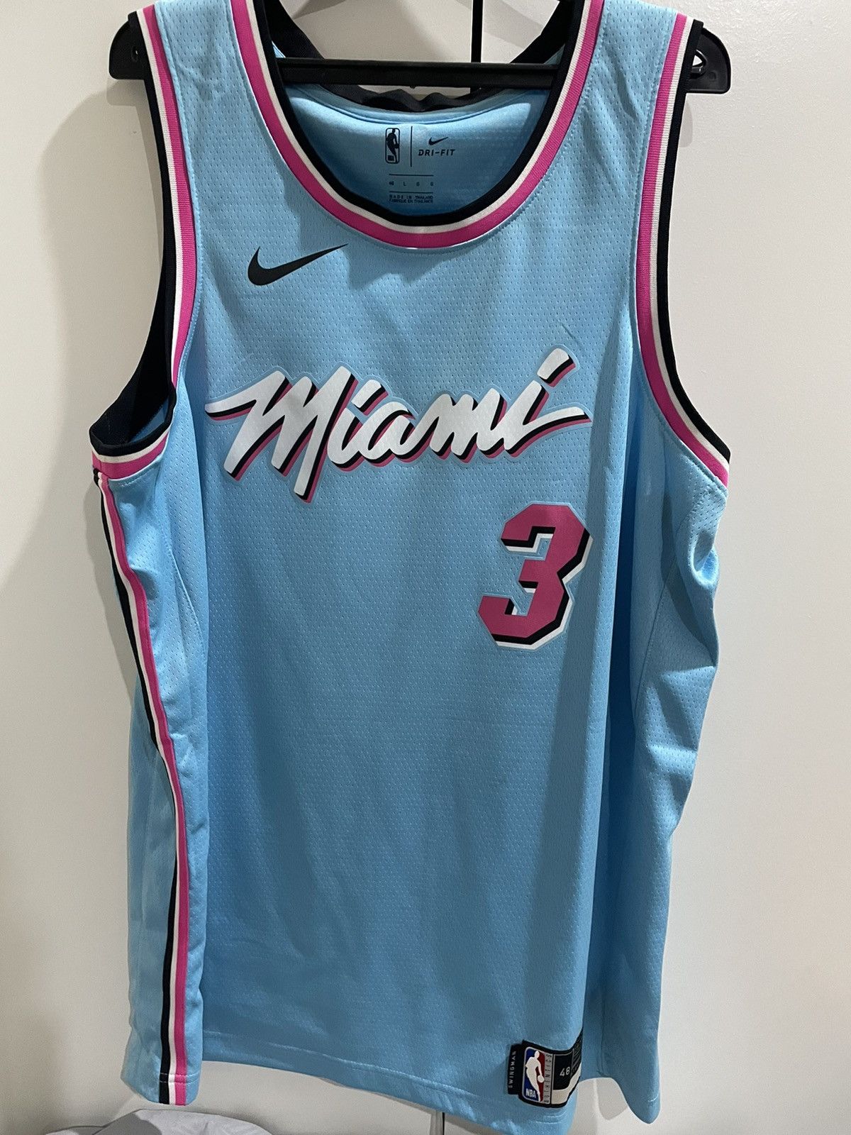 DWYANE WADE Miami HEAT Vice WAVE City NIKE with LOGO Swingman BLUE