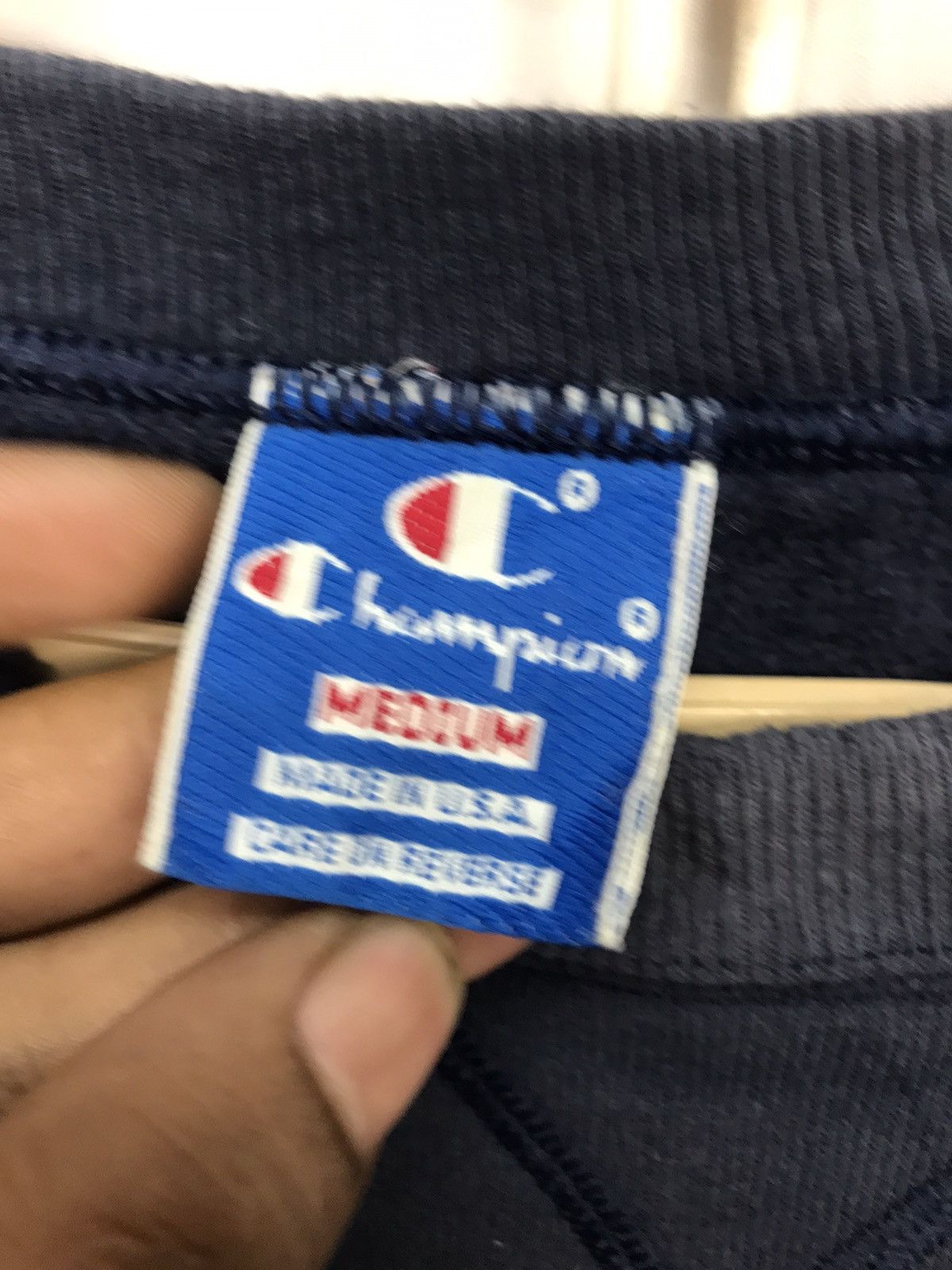 Champion × Vintage Vintage champion spellout distressed sweatshirt Size US S / EU 44-46 / 1 - 3 Thumbnail