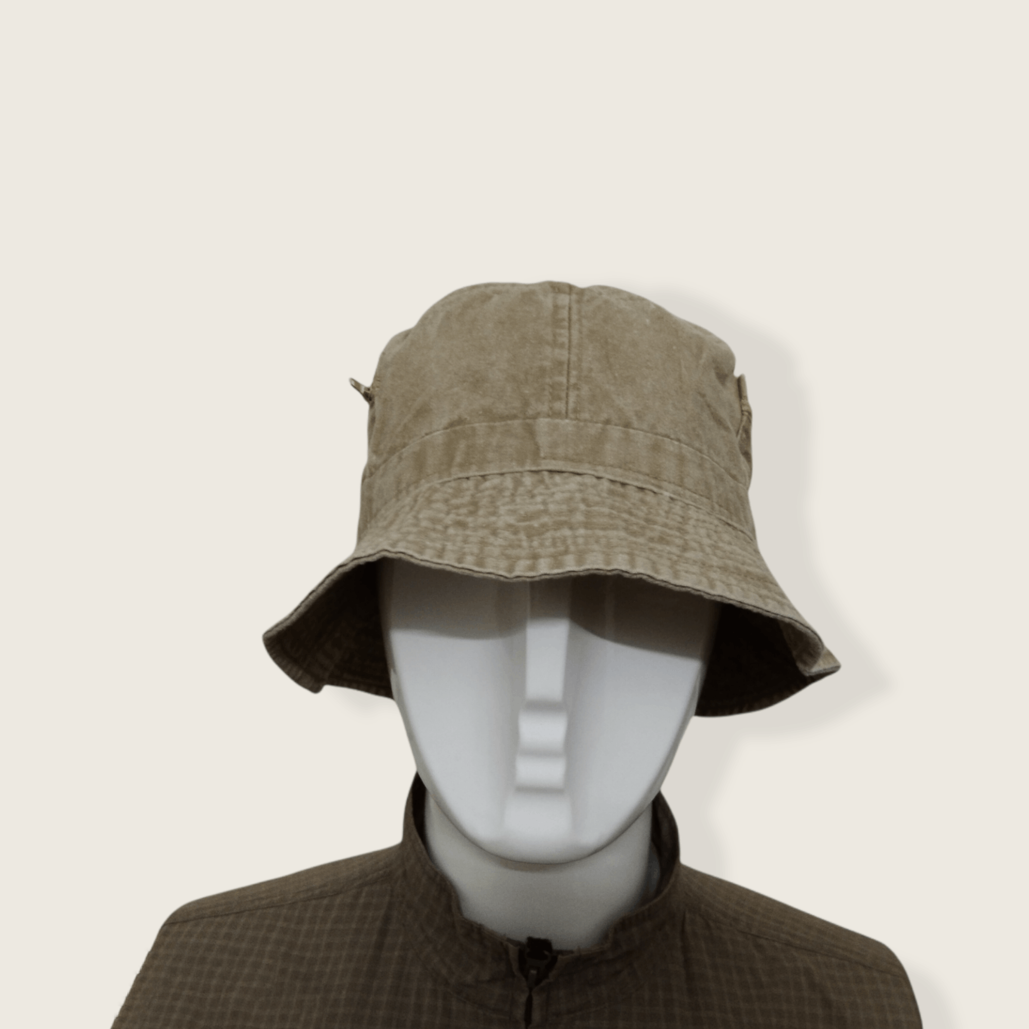 Japanese Brand VINTAGE BUCKET HAT WITH SIDE ZIPPER POCKETS Size ONE SIZE - 8 Thumbnail