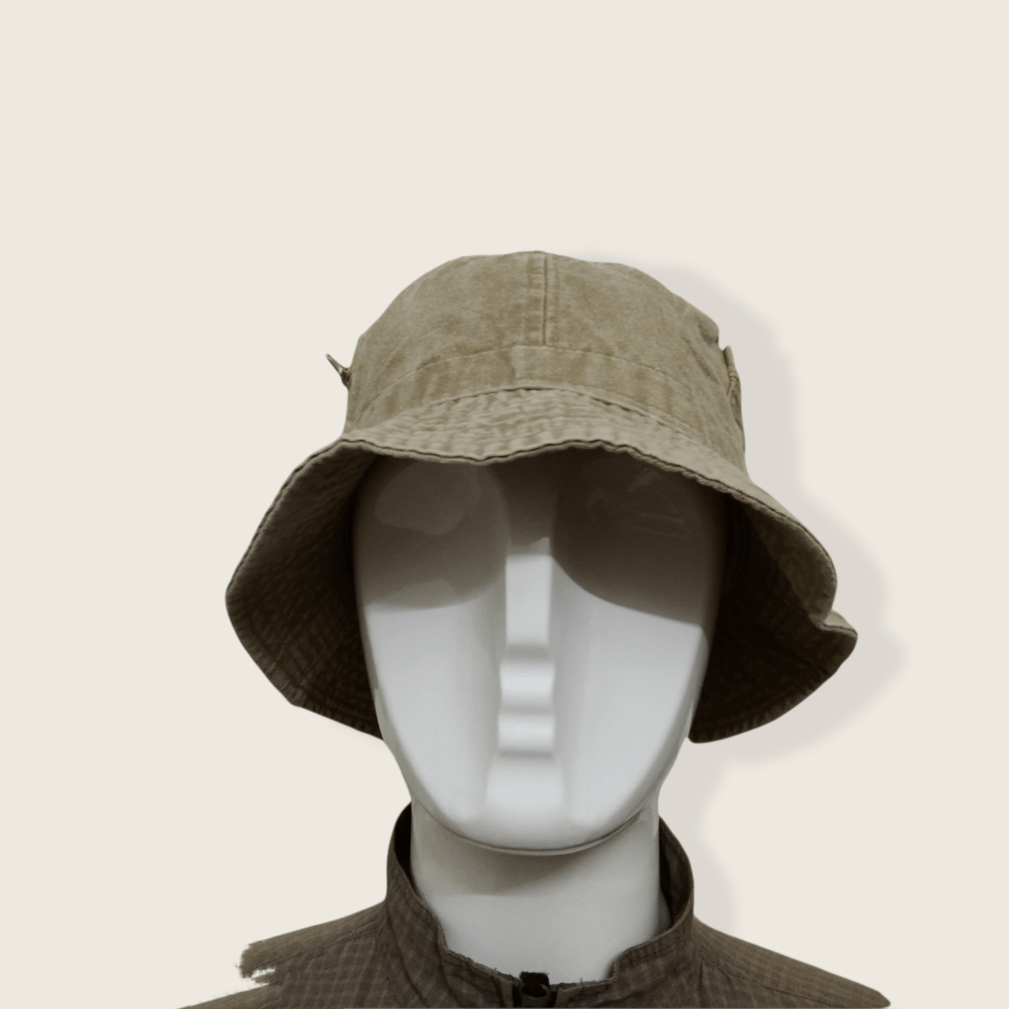 Japanese Brand VINTAGE BUCKET HAT WITH SIDE ZIPPER POCKETS Size ONE SIZE - 7 Thumbnail