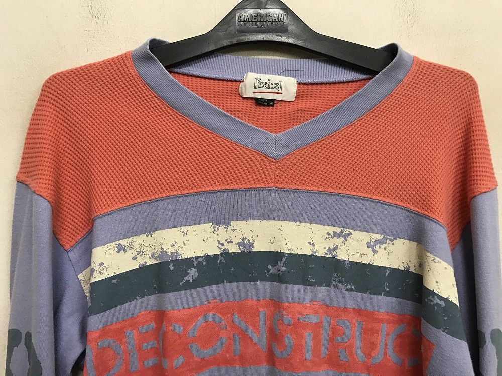 Vintage Vintage IXI:Z Japan Spell Out Abstract Striped Shirt Size US M / EU 48-50 / 2 - 4 Thumbnail