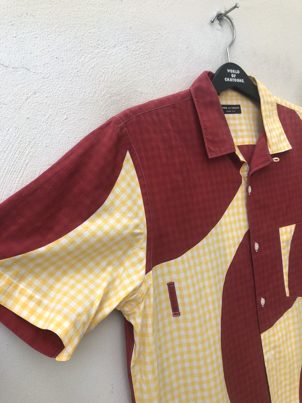 Comme des Garcons Homme Plus AD2001 CDGHP Japan 2001 Camp Collar Psychedelic Shirt Size US M / EU 48-50 / 2 - 8 Thumbnail