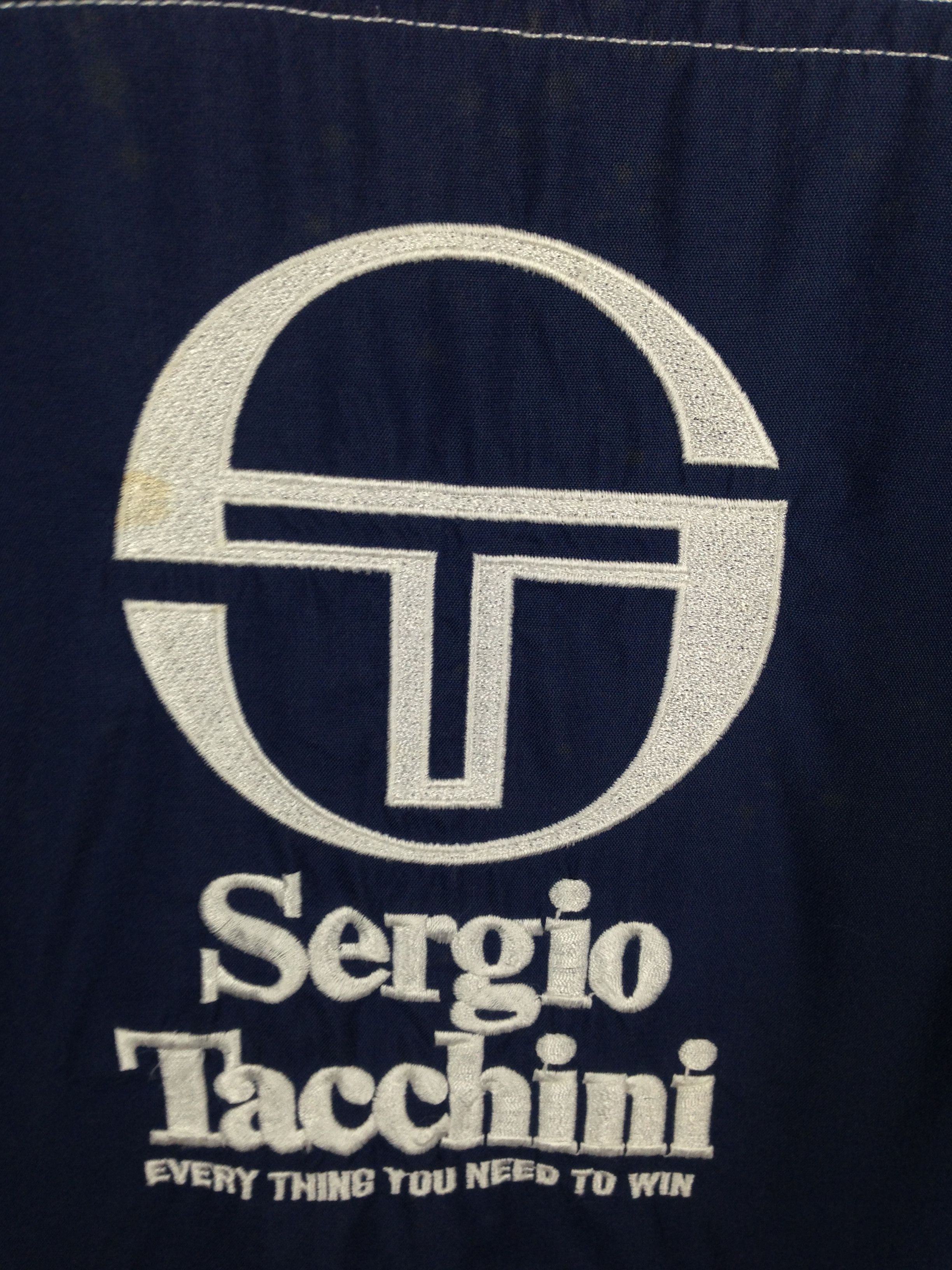 Sergio Tacchini Rare Design Vintage Sergio Tacchini Sport Big Logo Jacket Size US L / EU 52-54 / 3 - 5 Thumbnail